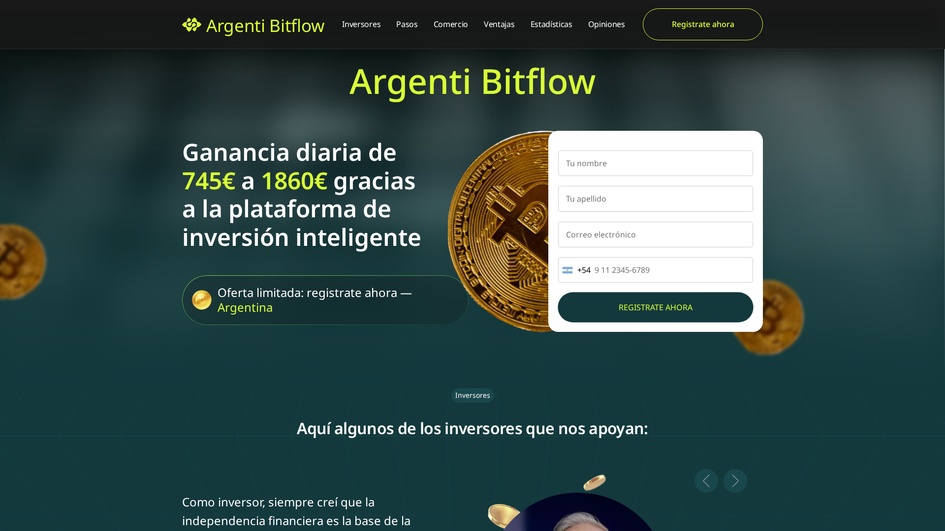 Screenshot of argenti-bitflow.online
