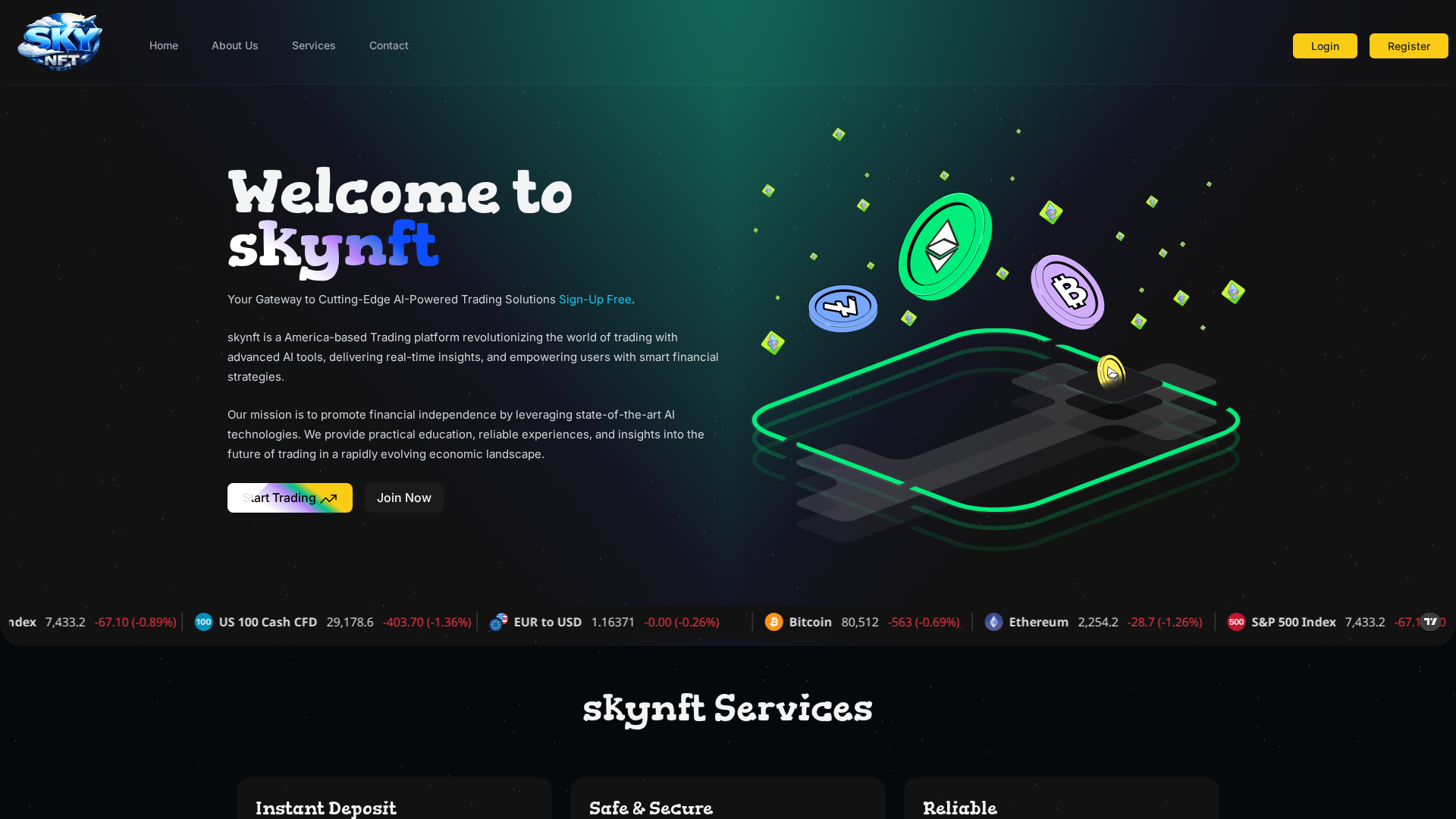 Screenshot of skynft.live