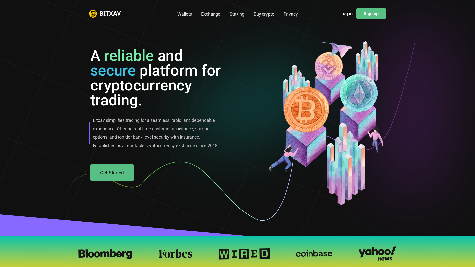 Screenshot of bitxav.com
