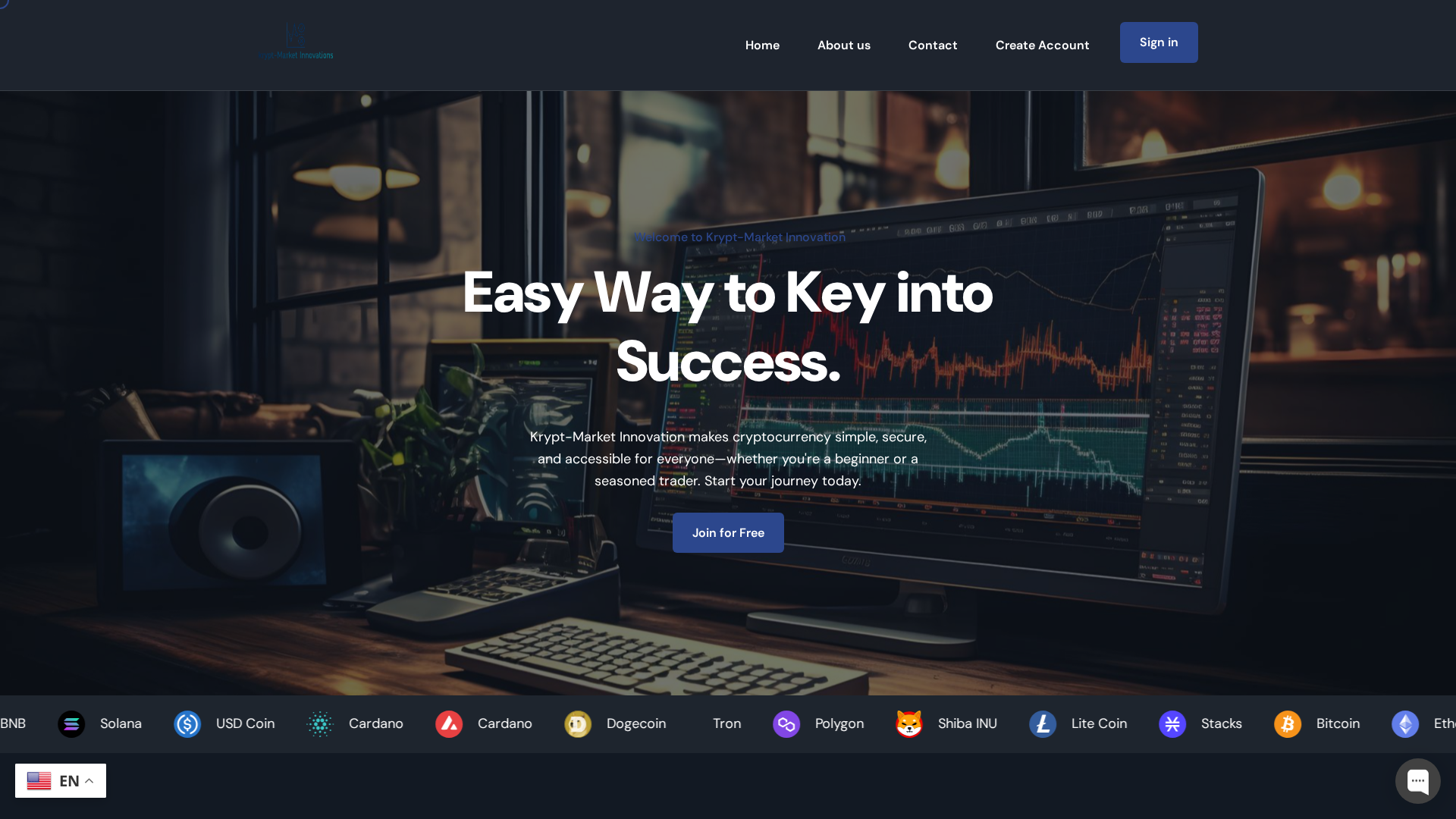Screenshot of kript-marketinnovations.com