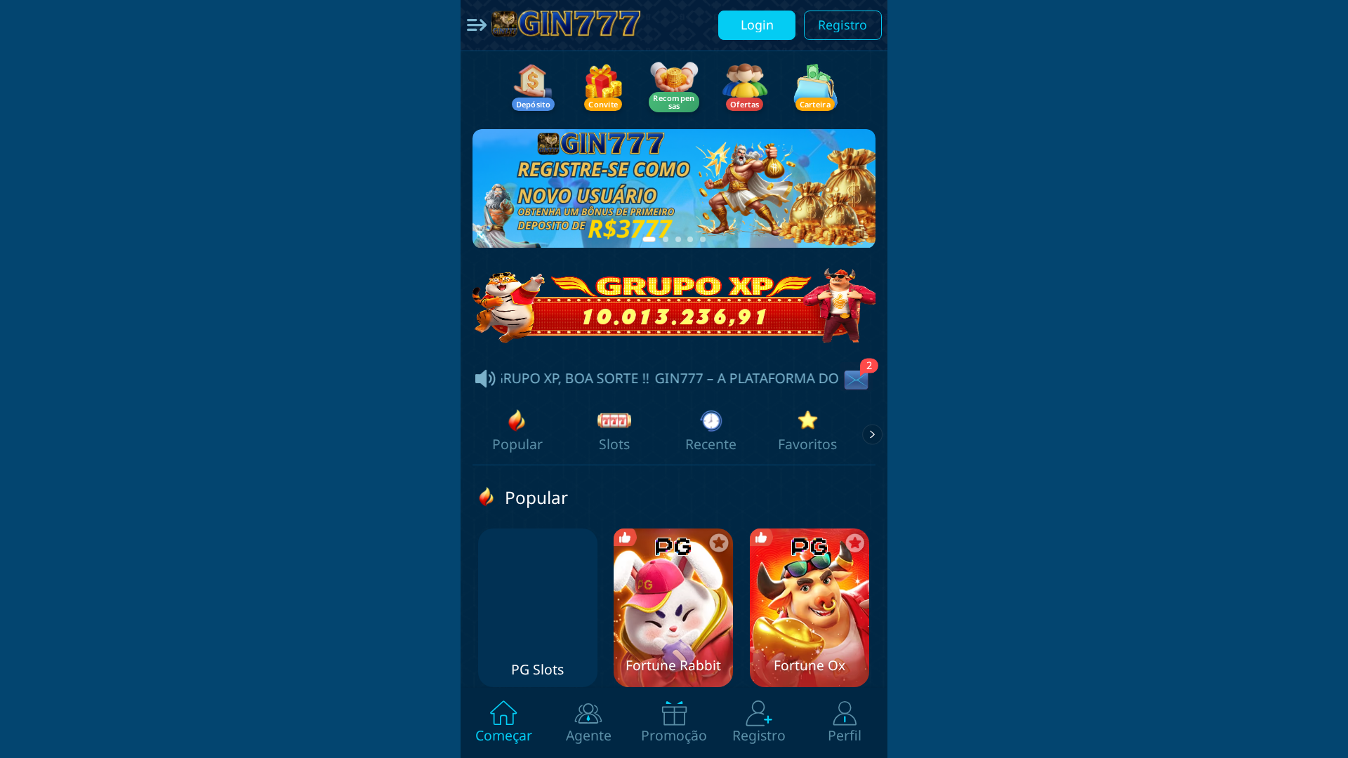 Screenshot of xp-treino777.pro