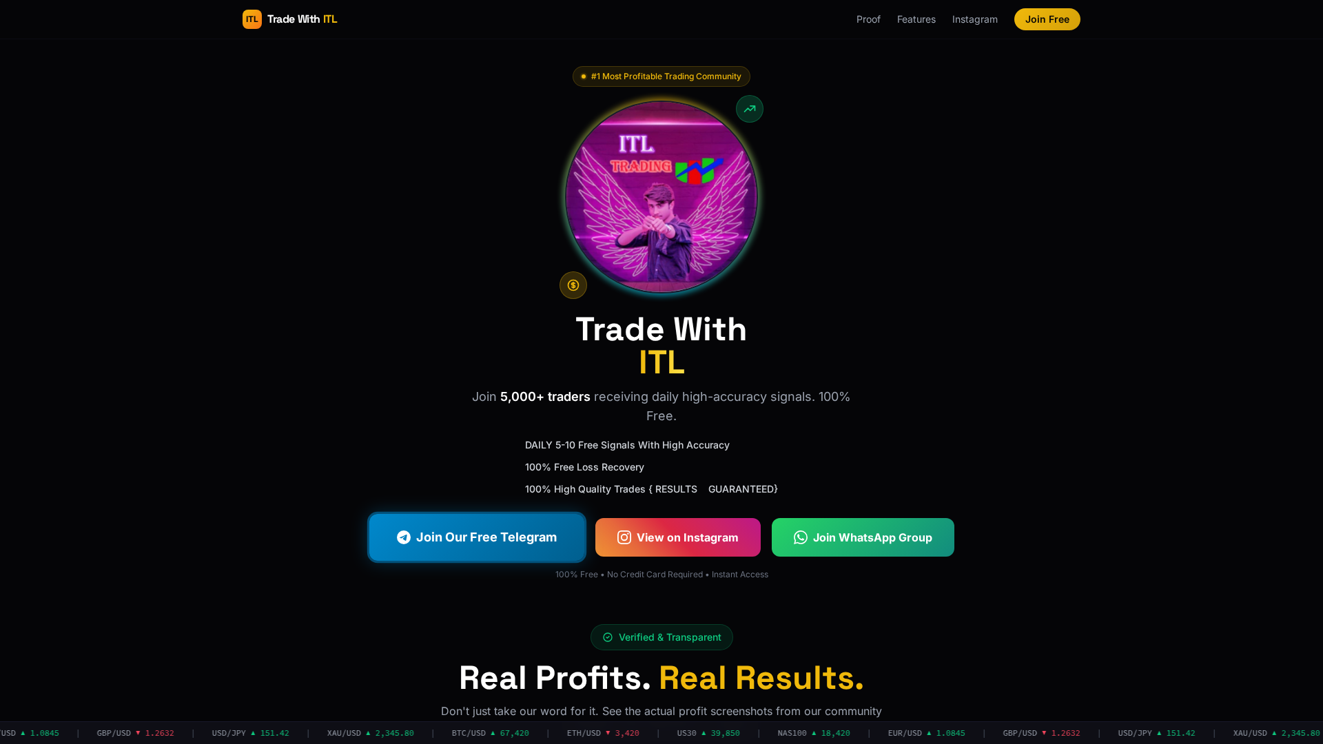 Screenshot of tradewithitl.site