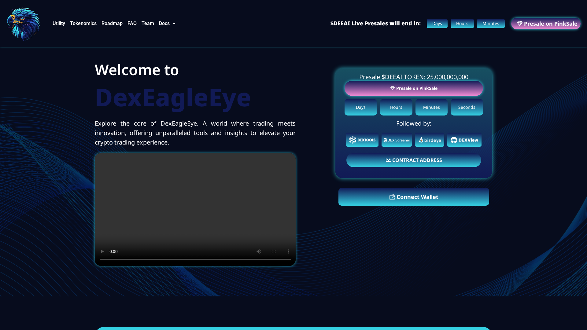Screenshot of dexeeai.com
