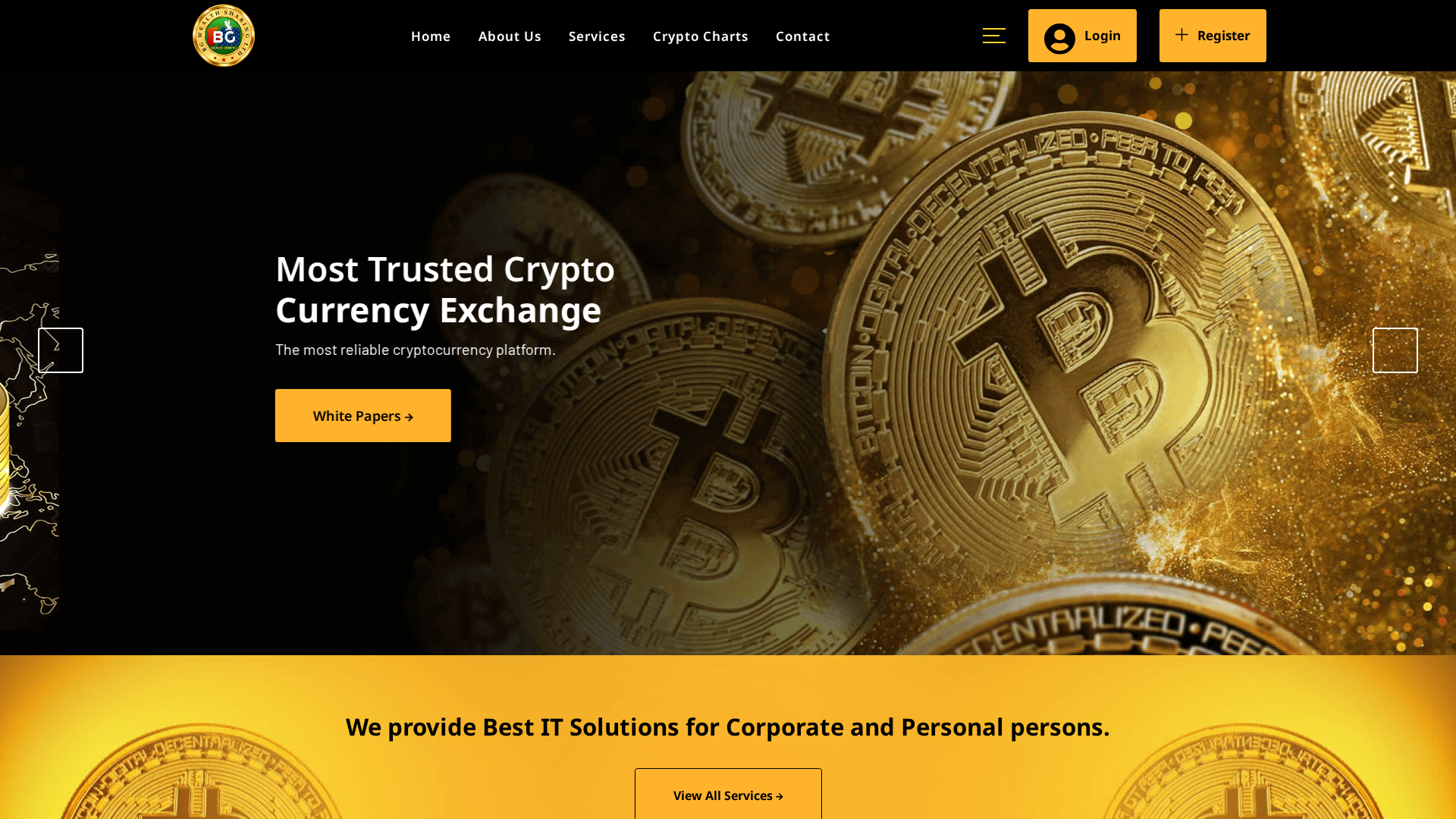 Screenshot of bgwealth.xyz