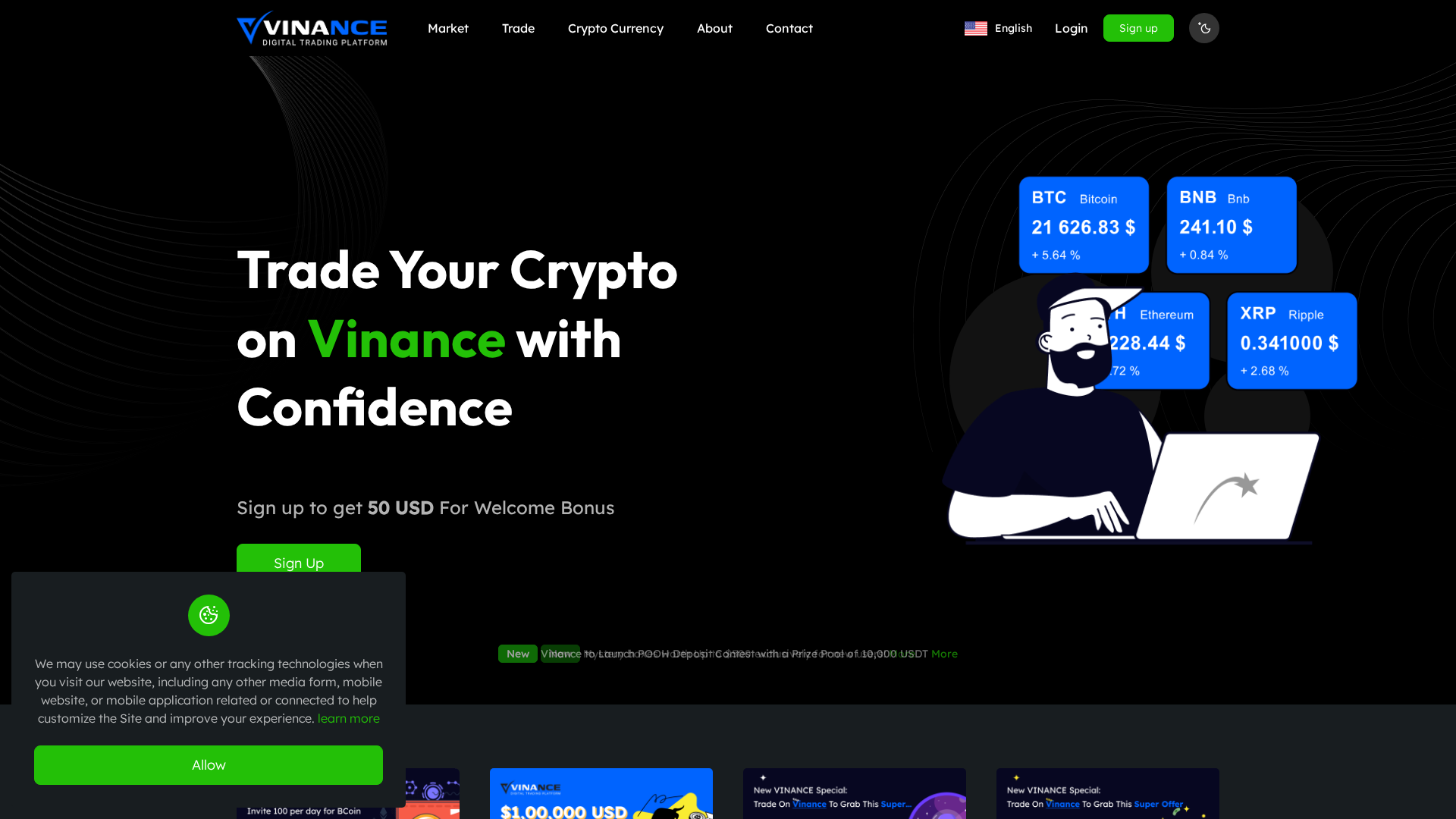 Screenshot of bvscrypto.com