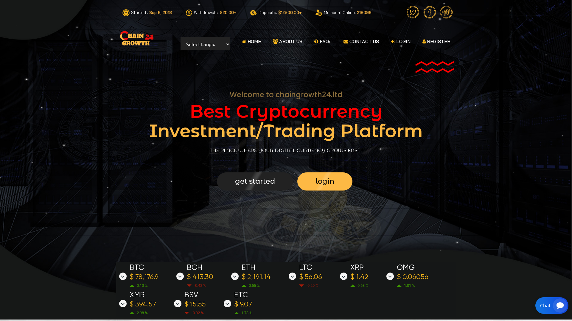 Screenshot of chaingrowth24.ltd