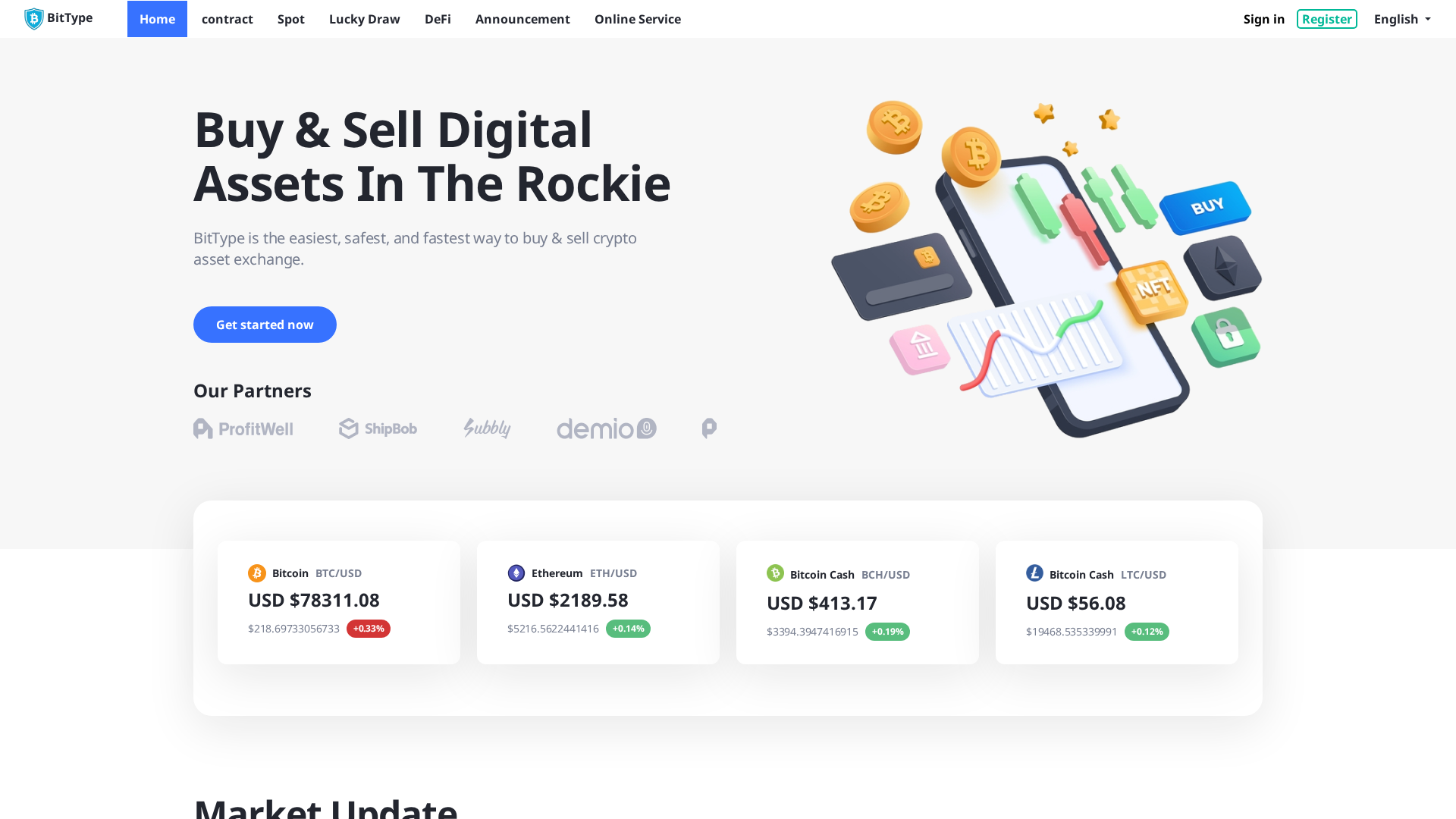 Screenshot of bitaho.com