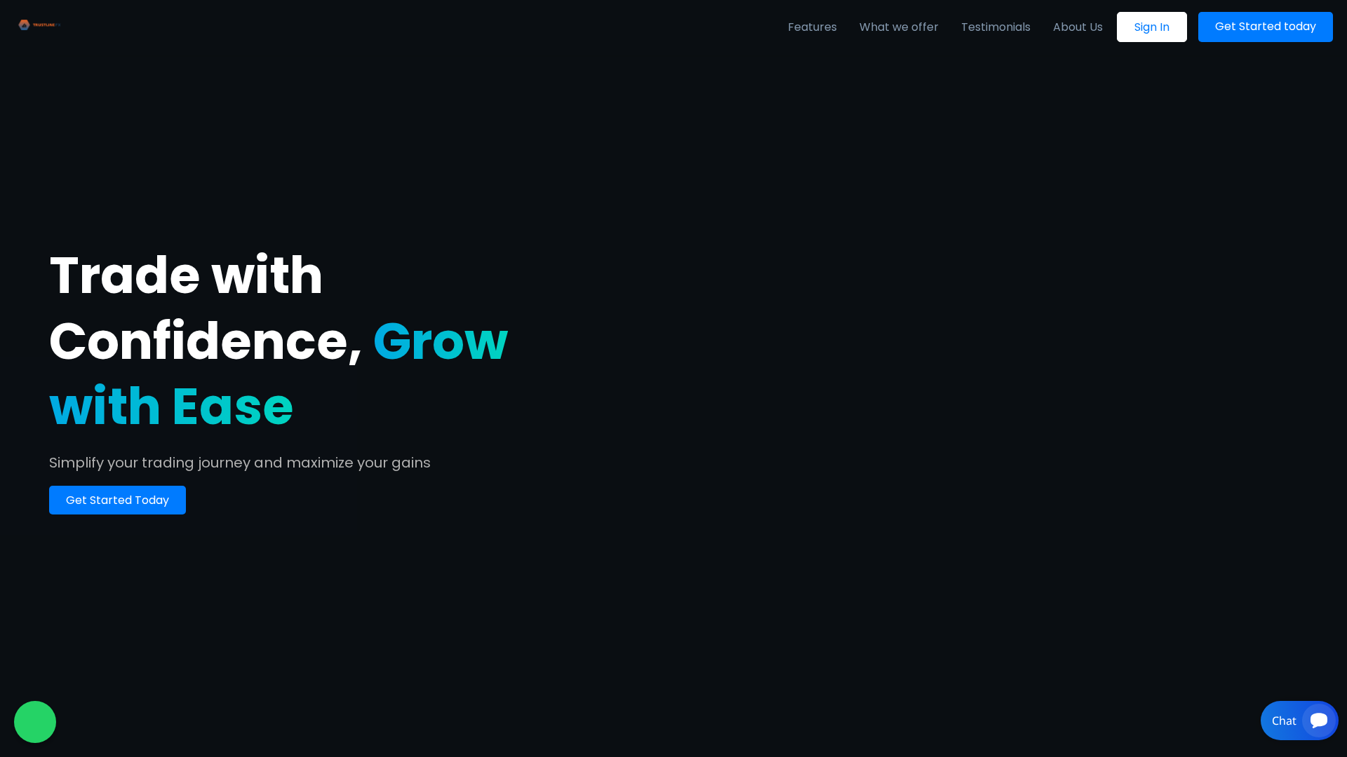 Screenshot of trustlinefx.com