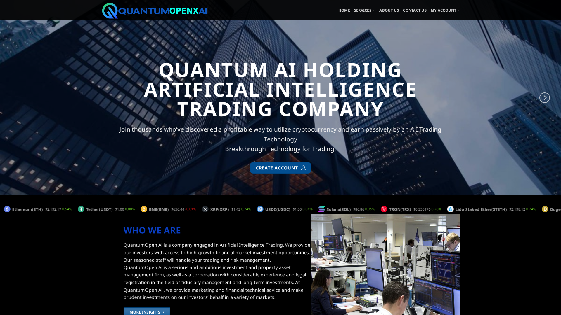 Screenshot of quantumopenxai.pro