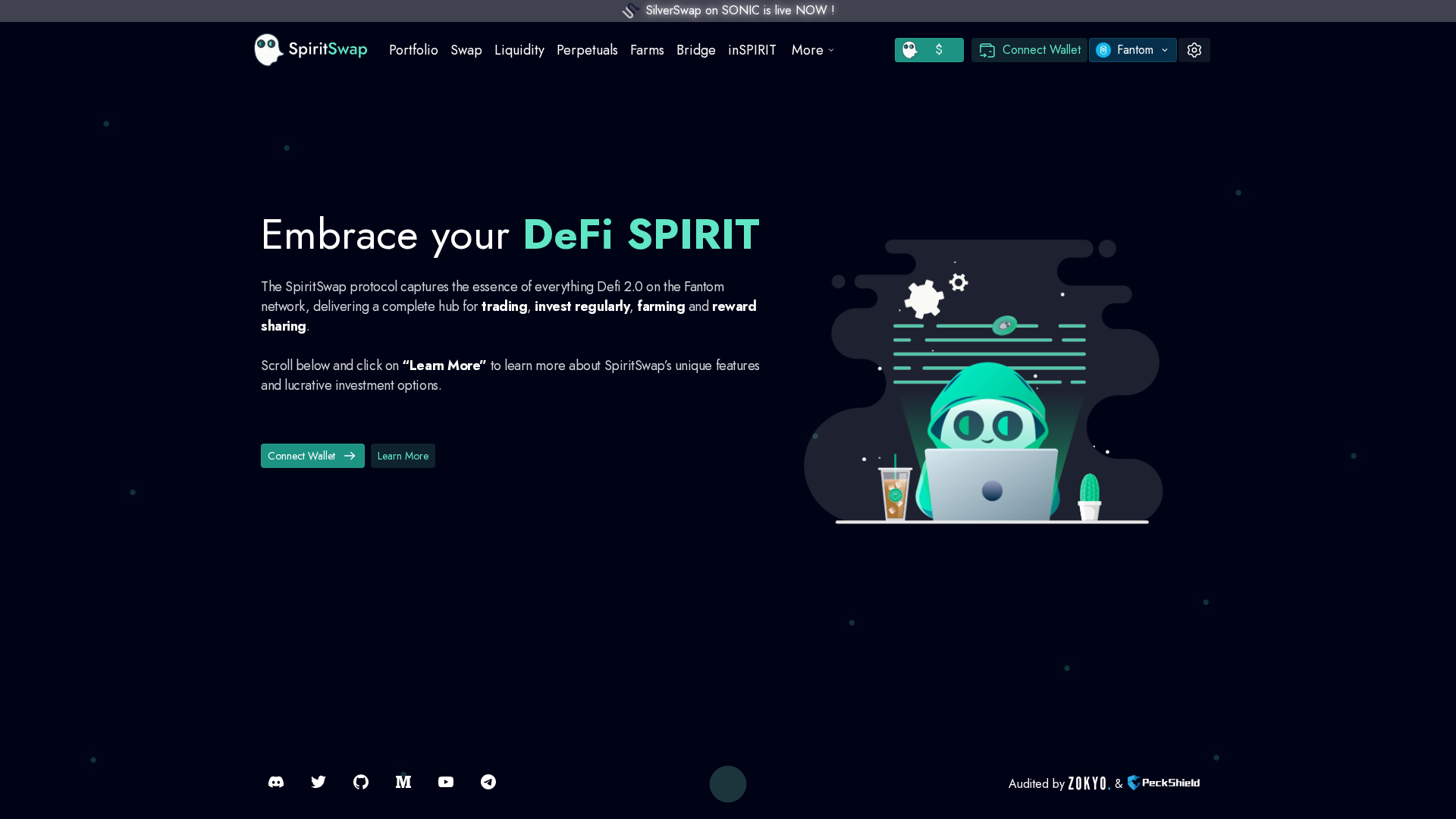 Screenshot of spiritswap.trade
