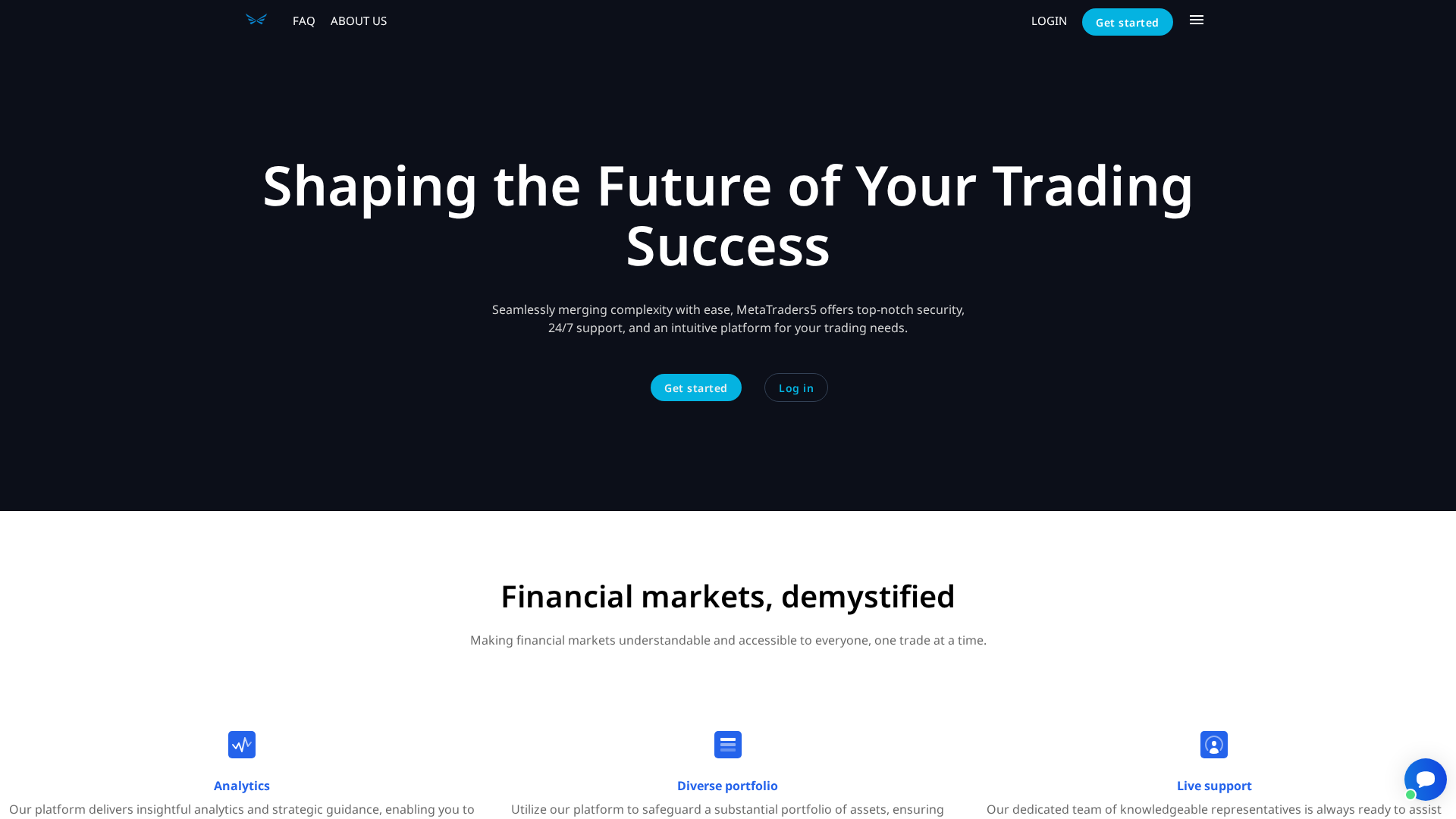 Screenshot of forexamarkets.com