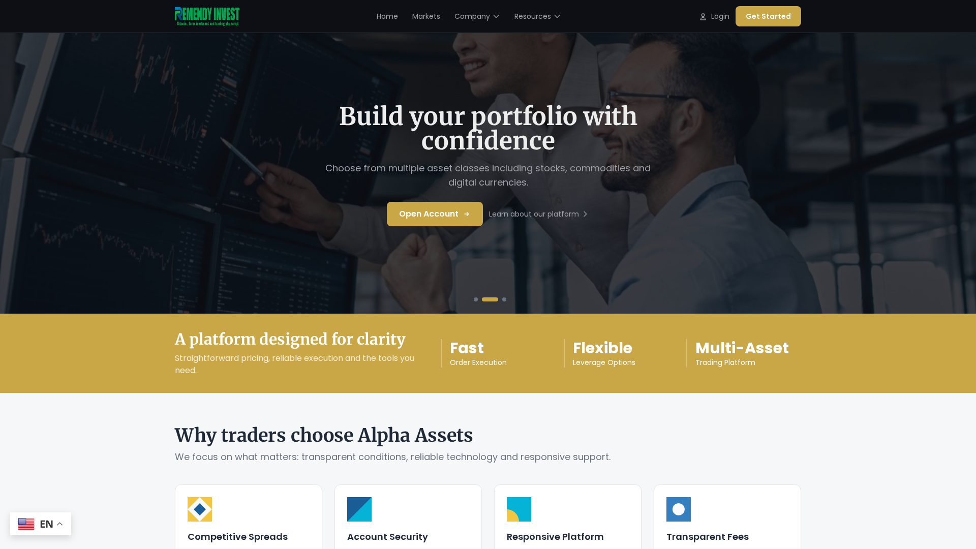 Screenshot of alphaassetx.com