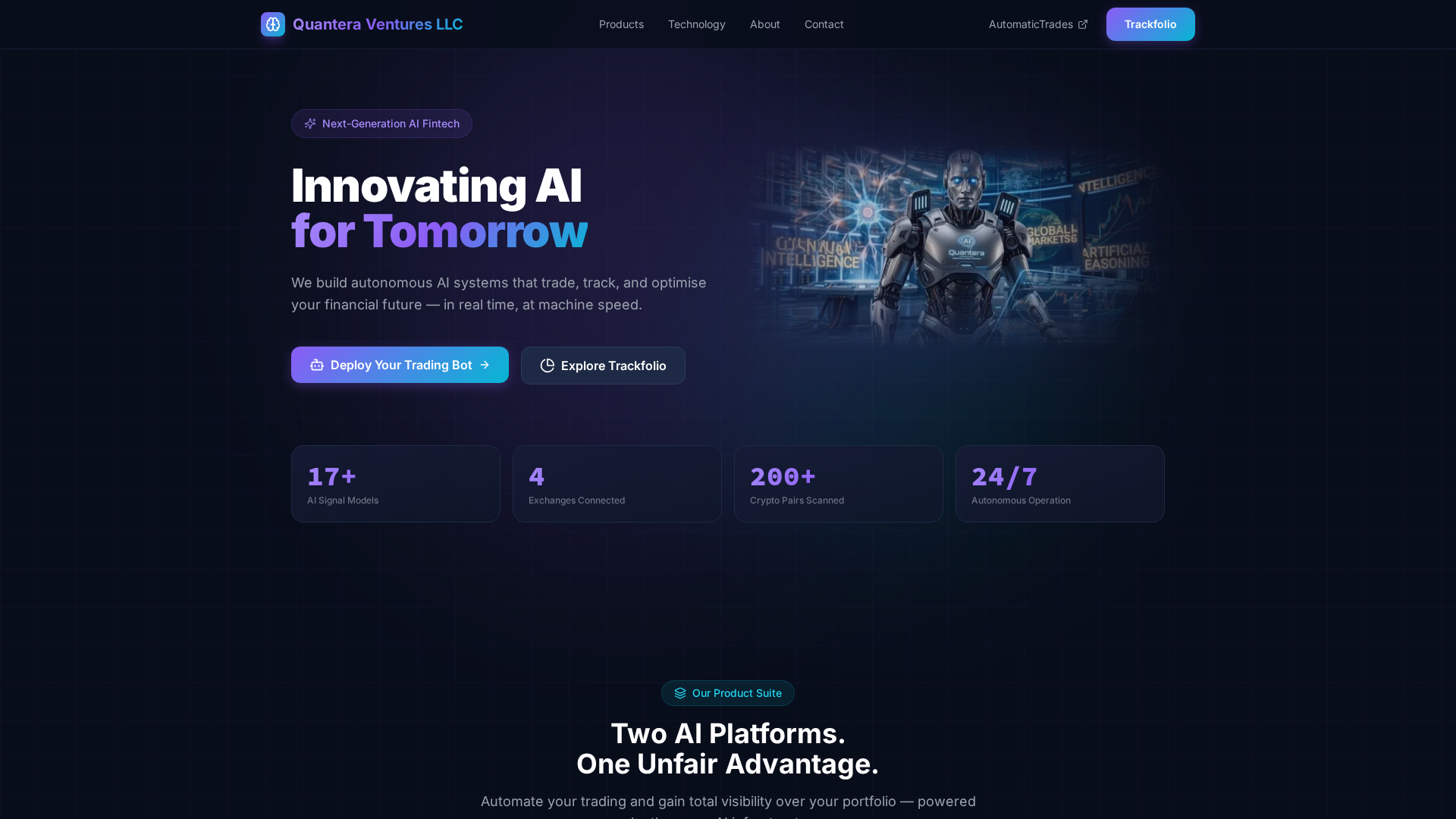 Screenshot of quanteraventures.com