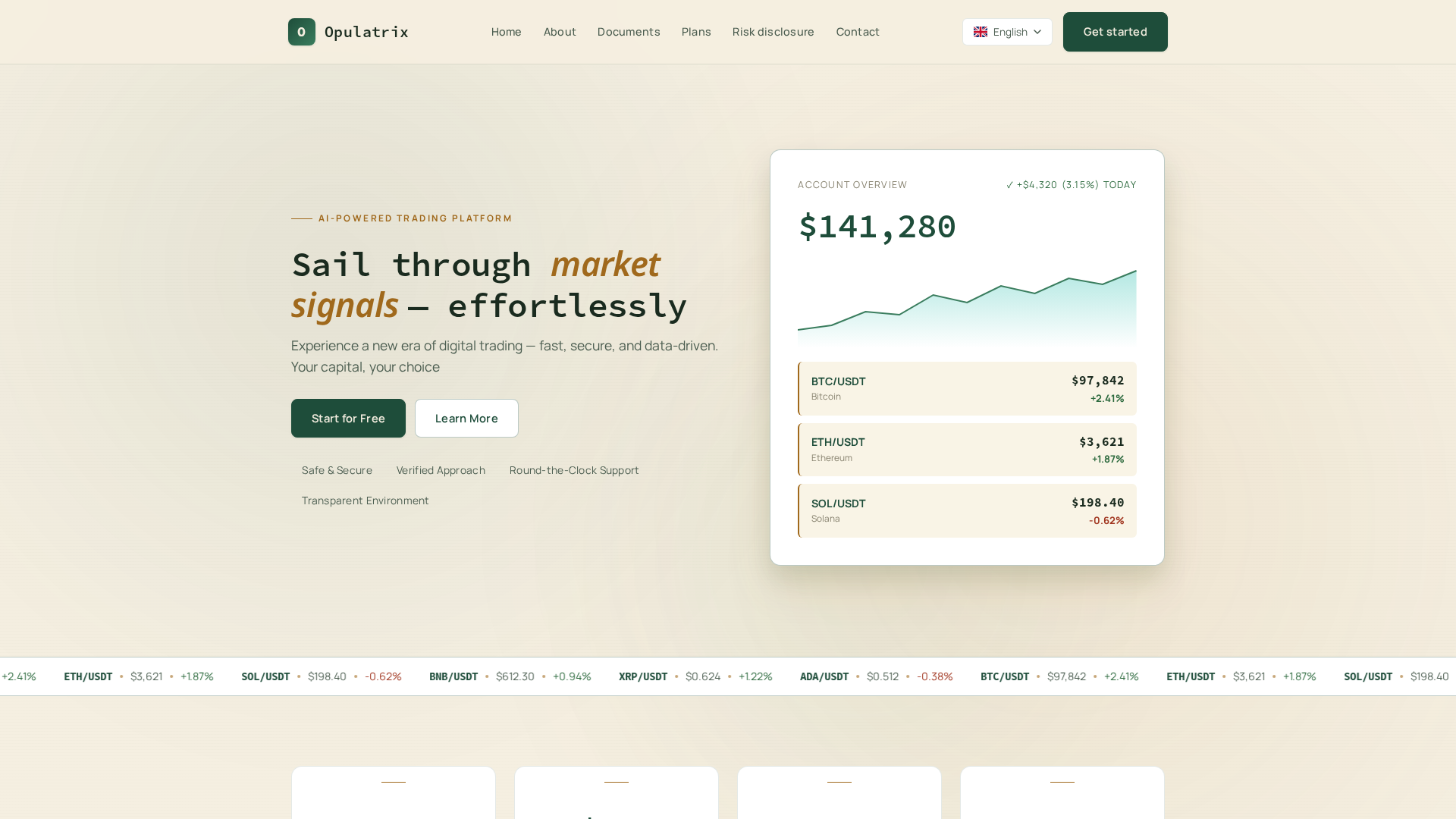 Screenshot of opulatrix.capital