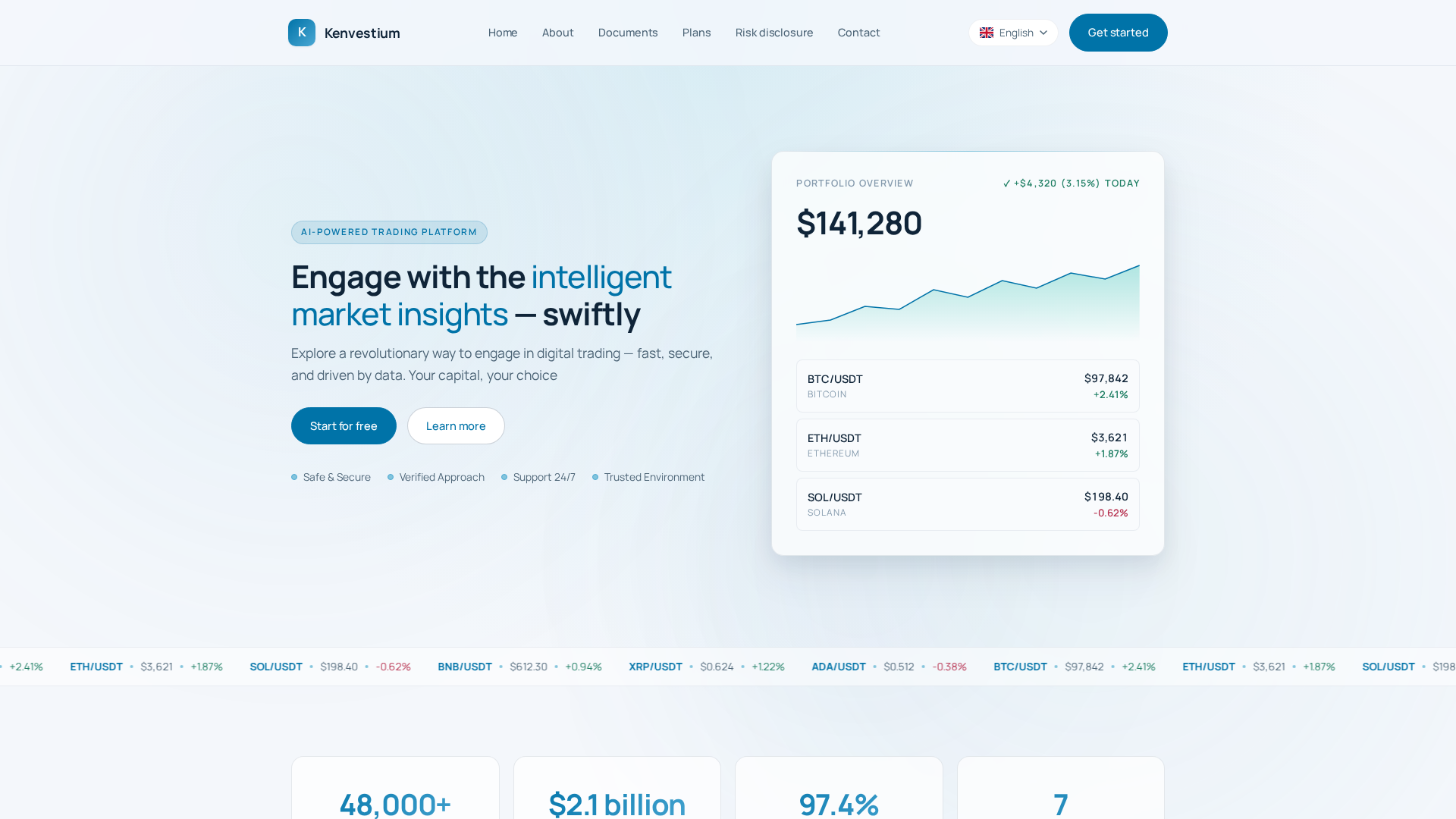 Screenshot of kenvestiumplatform.com