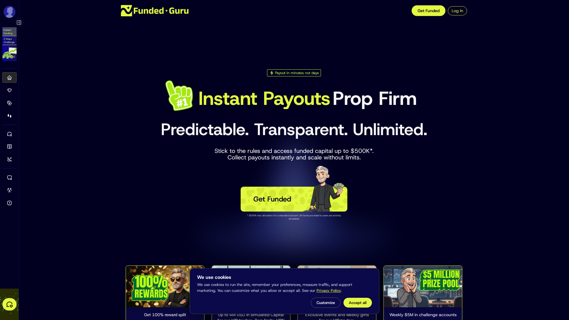 Screenshot of funded.guru