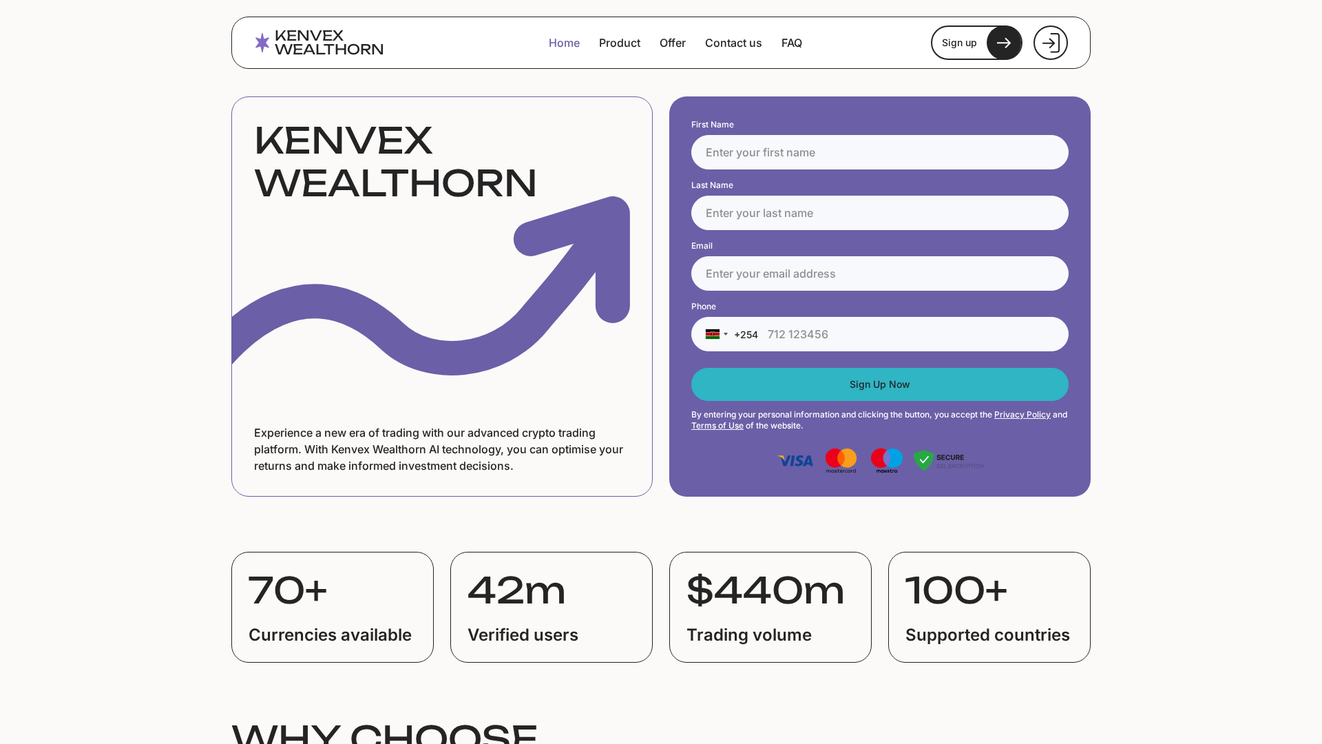 Screenshot of kenvex-wealthorn.online