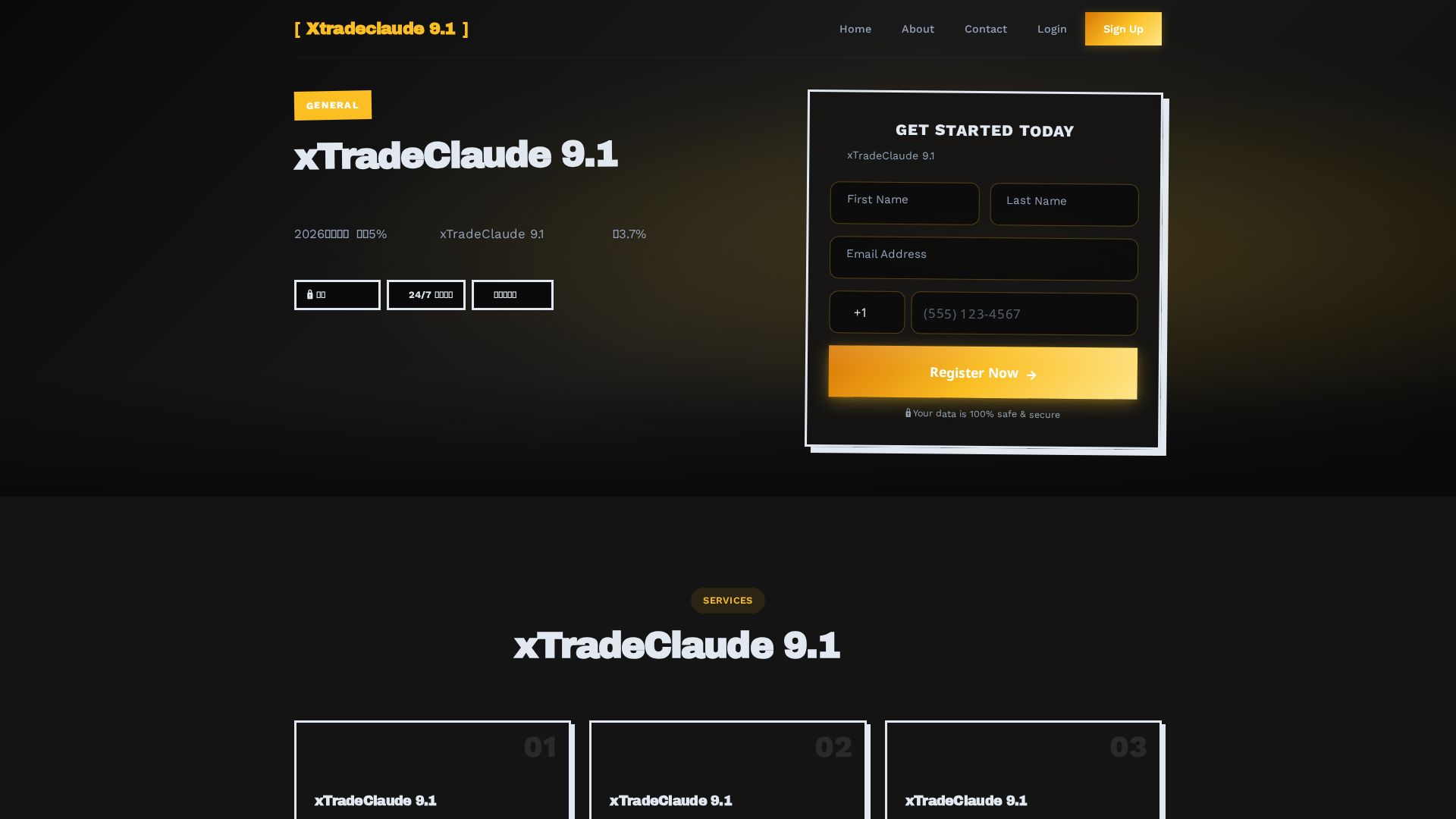 Screenshot of xtradeclaude-platform.com