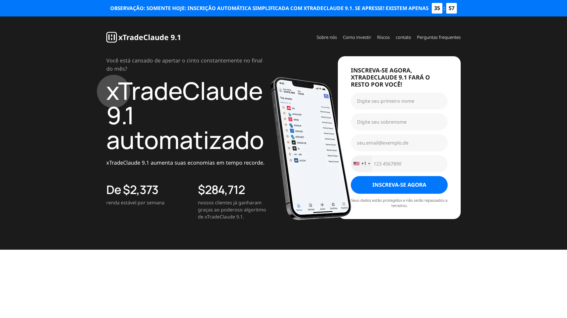 Screenshot of xtradeclaude91.com