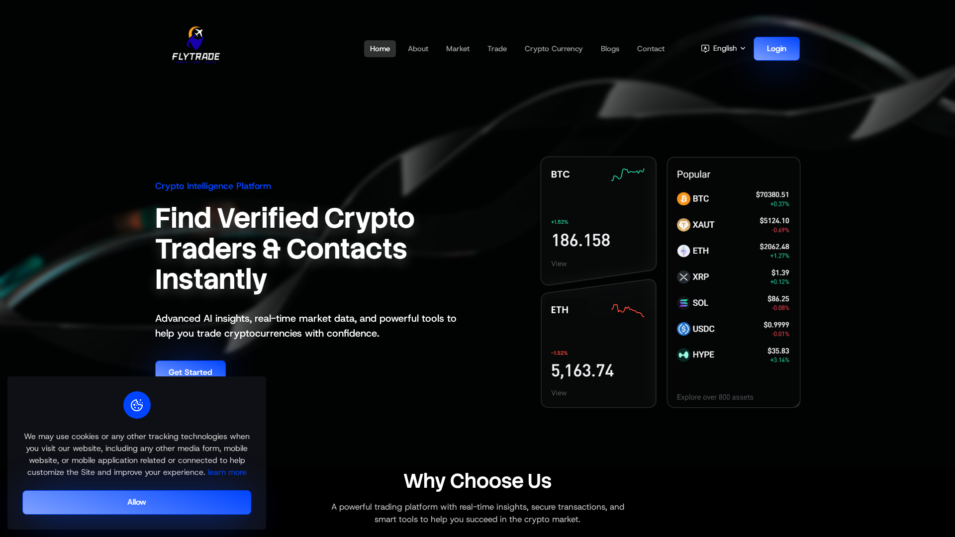 Screenshot of flytrade.asia
