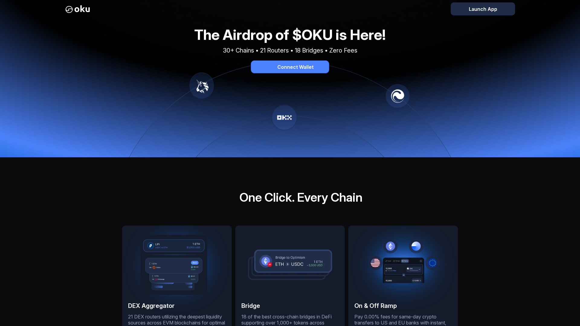 Screenshot of okutrade.xyz