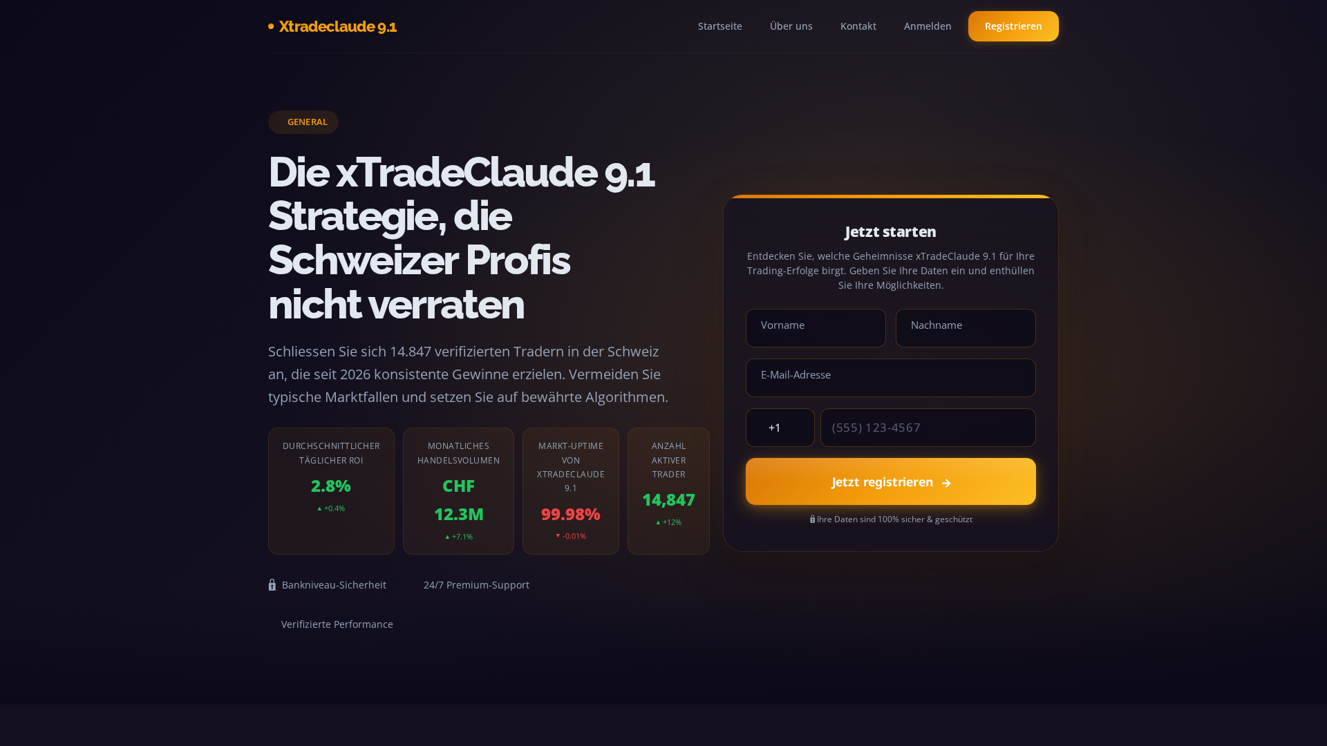 Screenshot of xtradeclaudeplatform.com