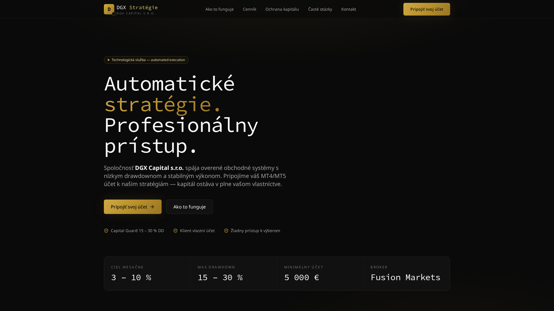 Screenshot of dgx-capital.com