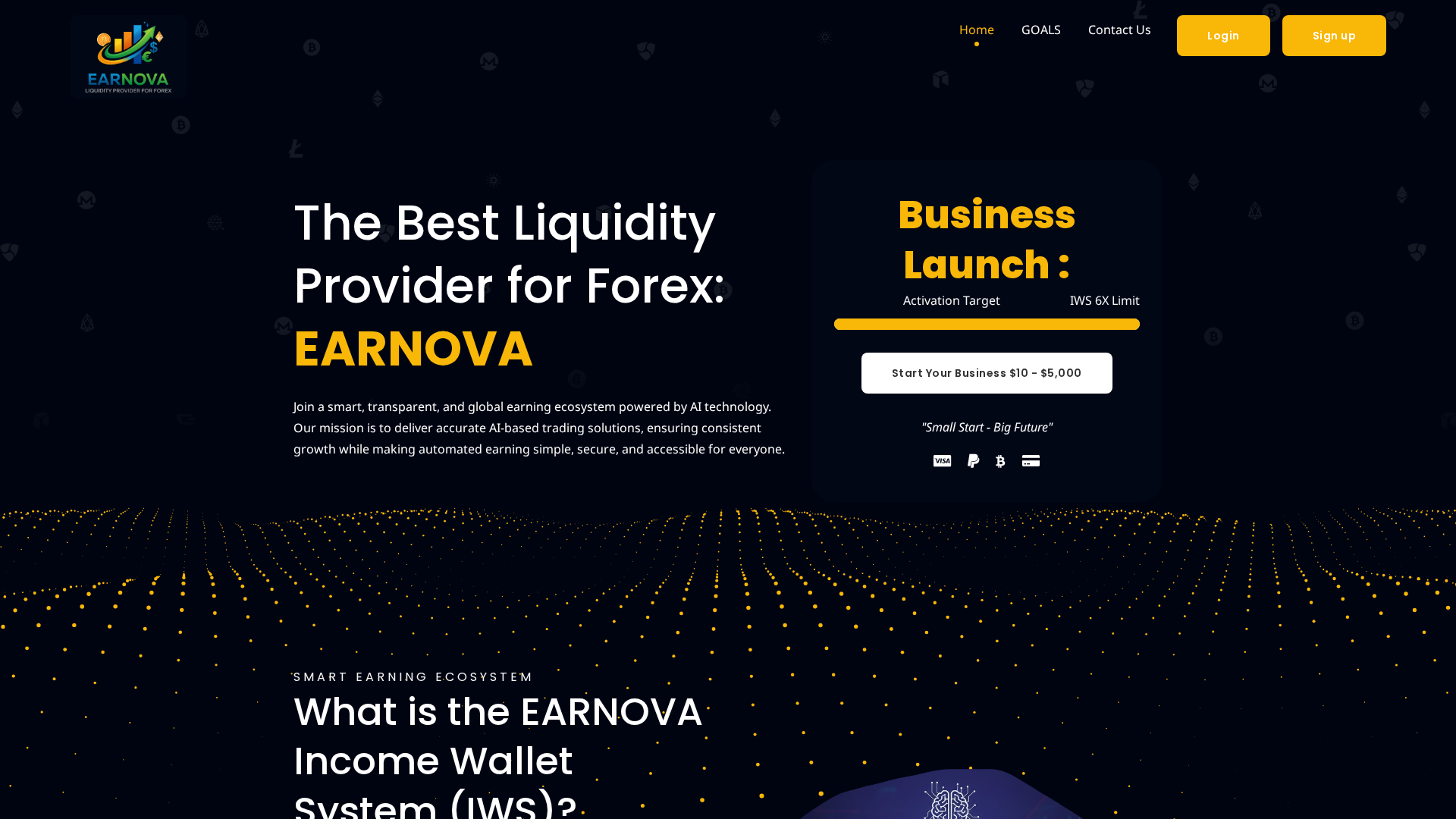 Screenshot of earnova.biz