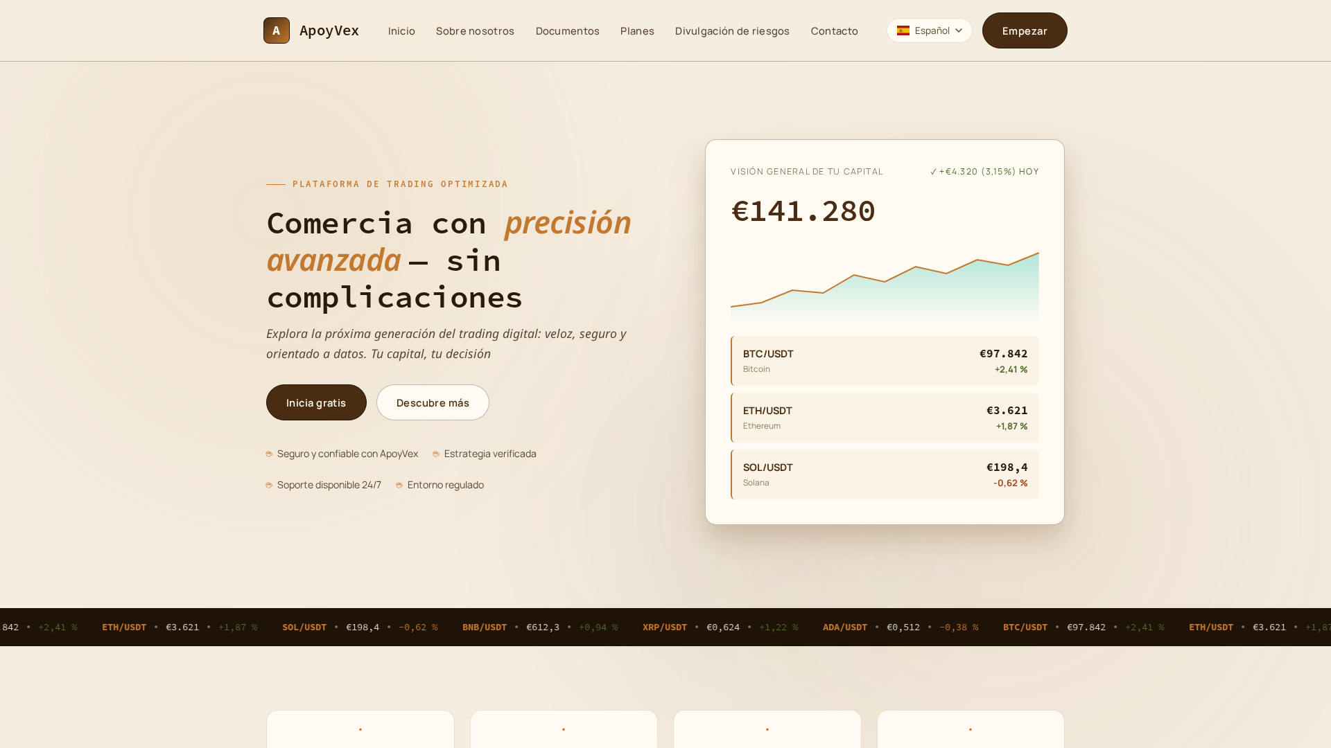 Screenshot of apoyvex.org