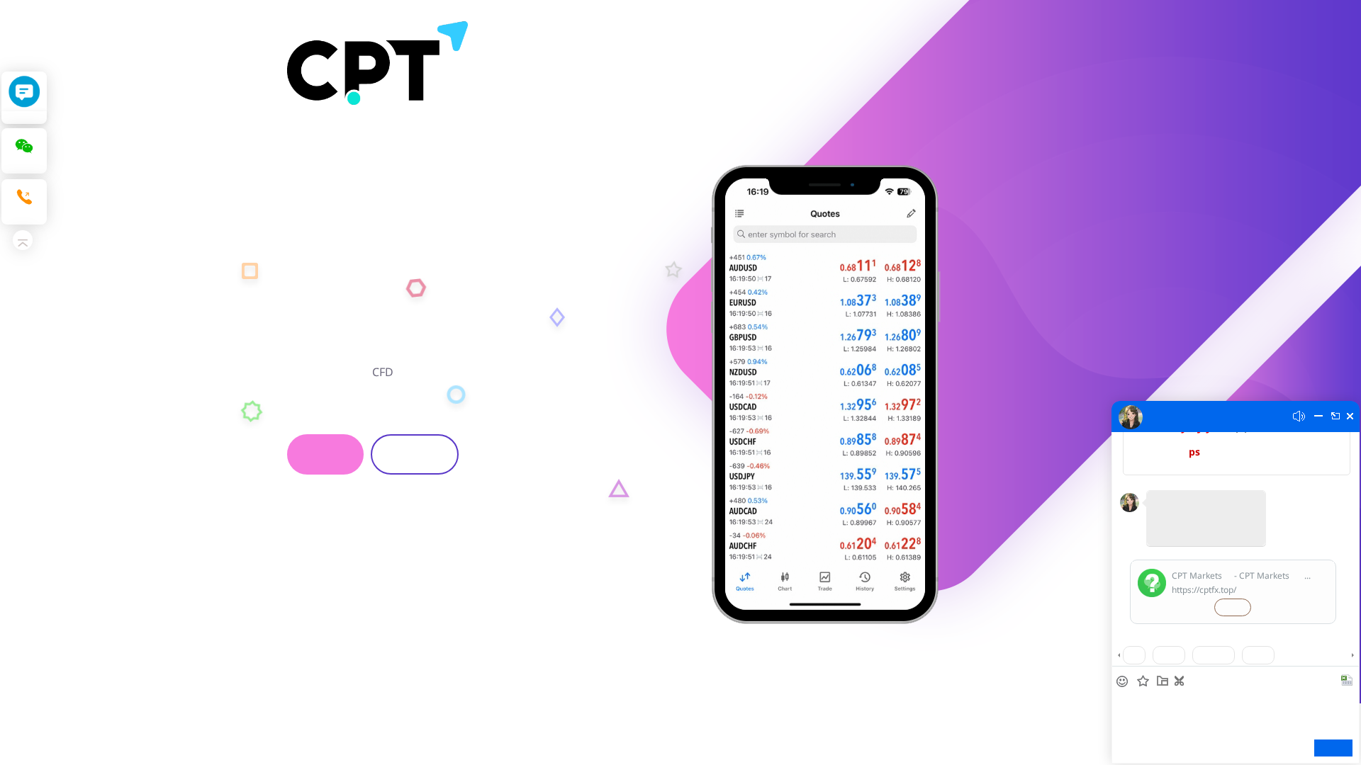 Screenshot of cptfx.top