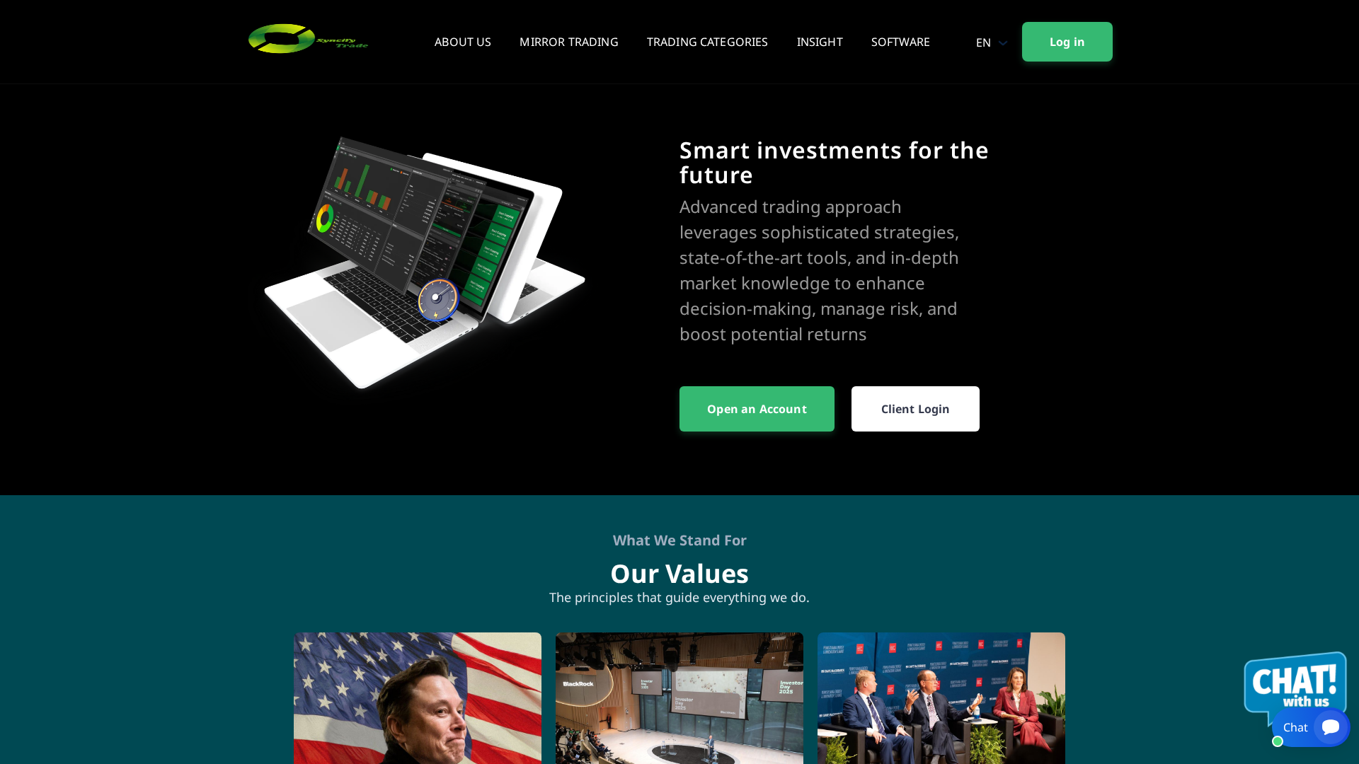 Screenshot of syncifytrades.com
