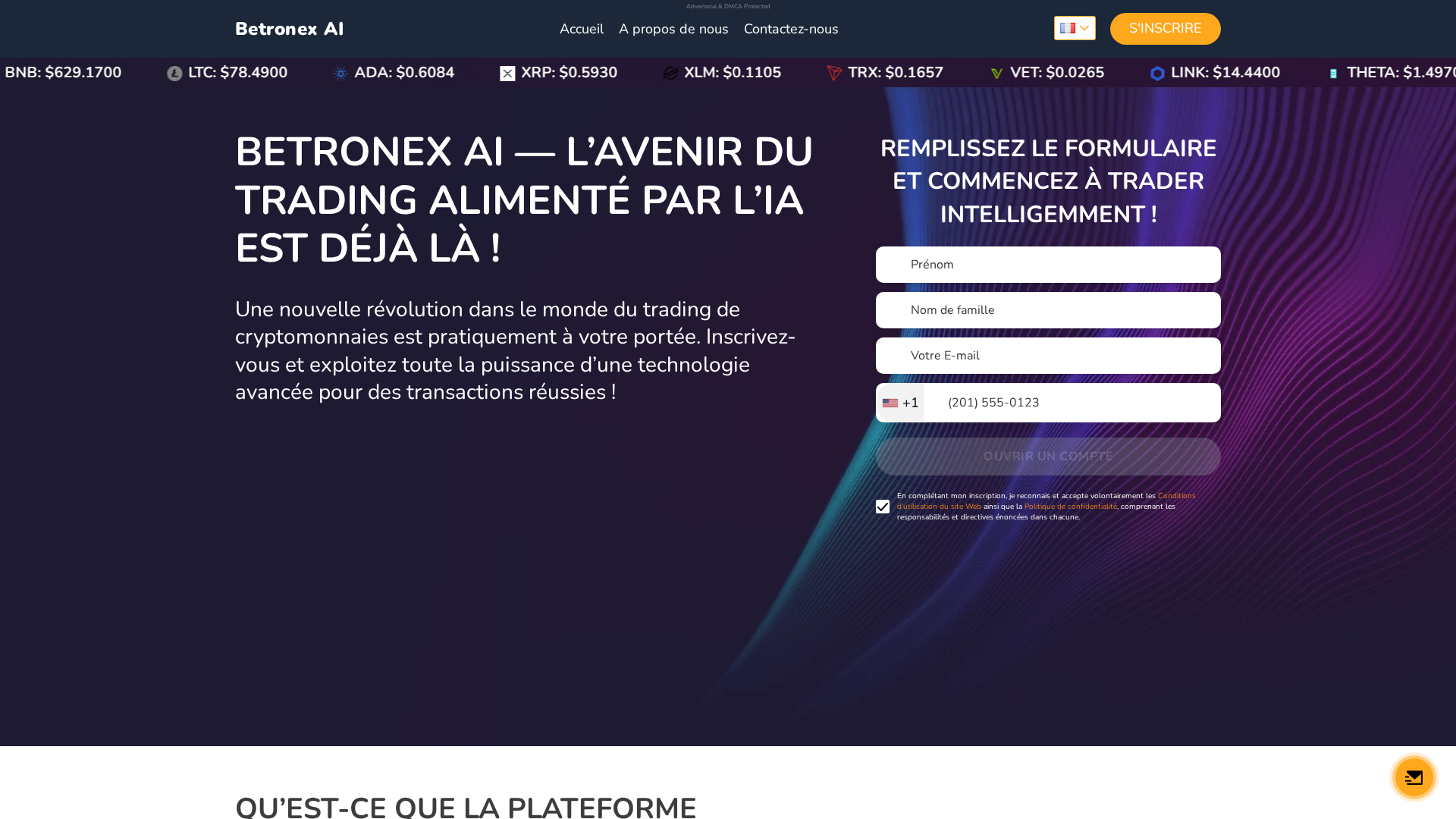 Screenshot of betronex.com