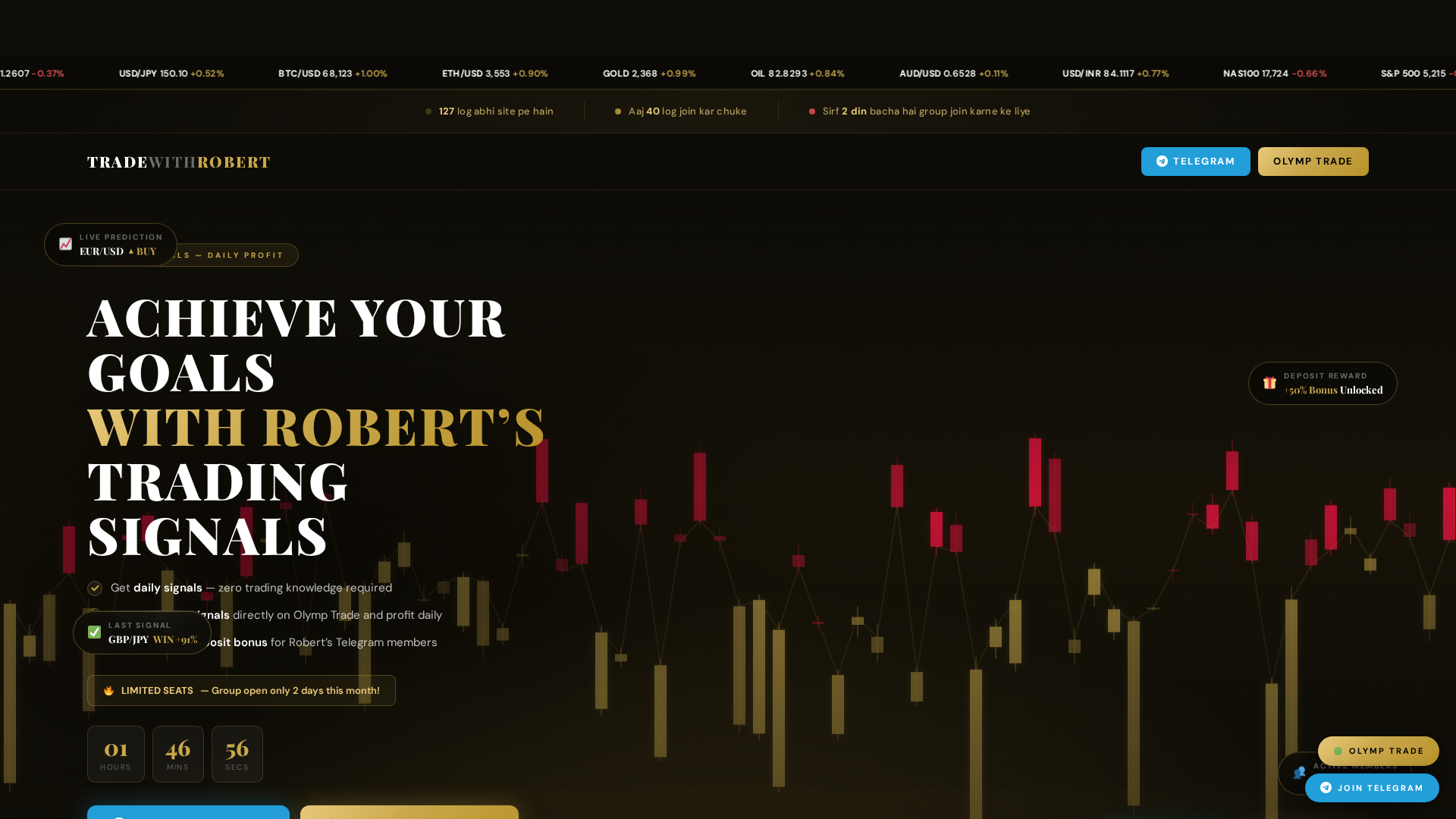 Screenshot of tradewithrobert.online