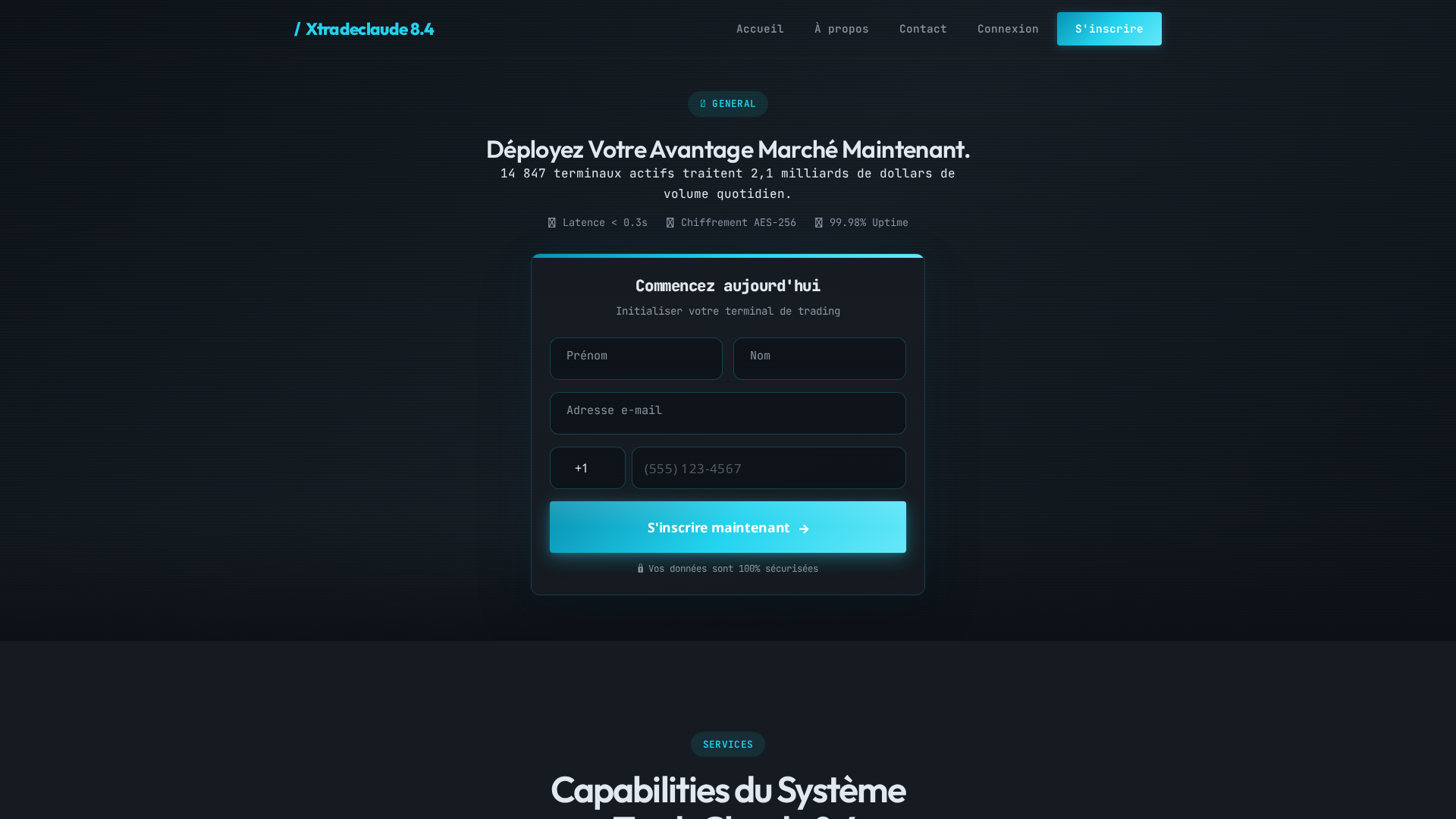 Screenshot of xtradeclaude-go.com