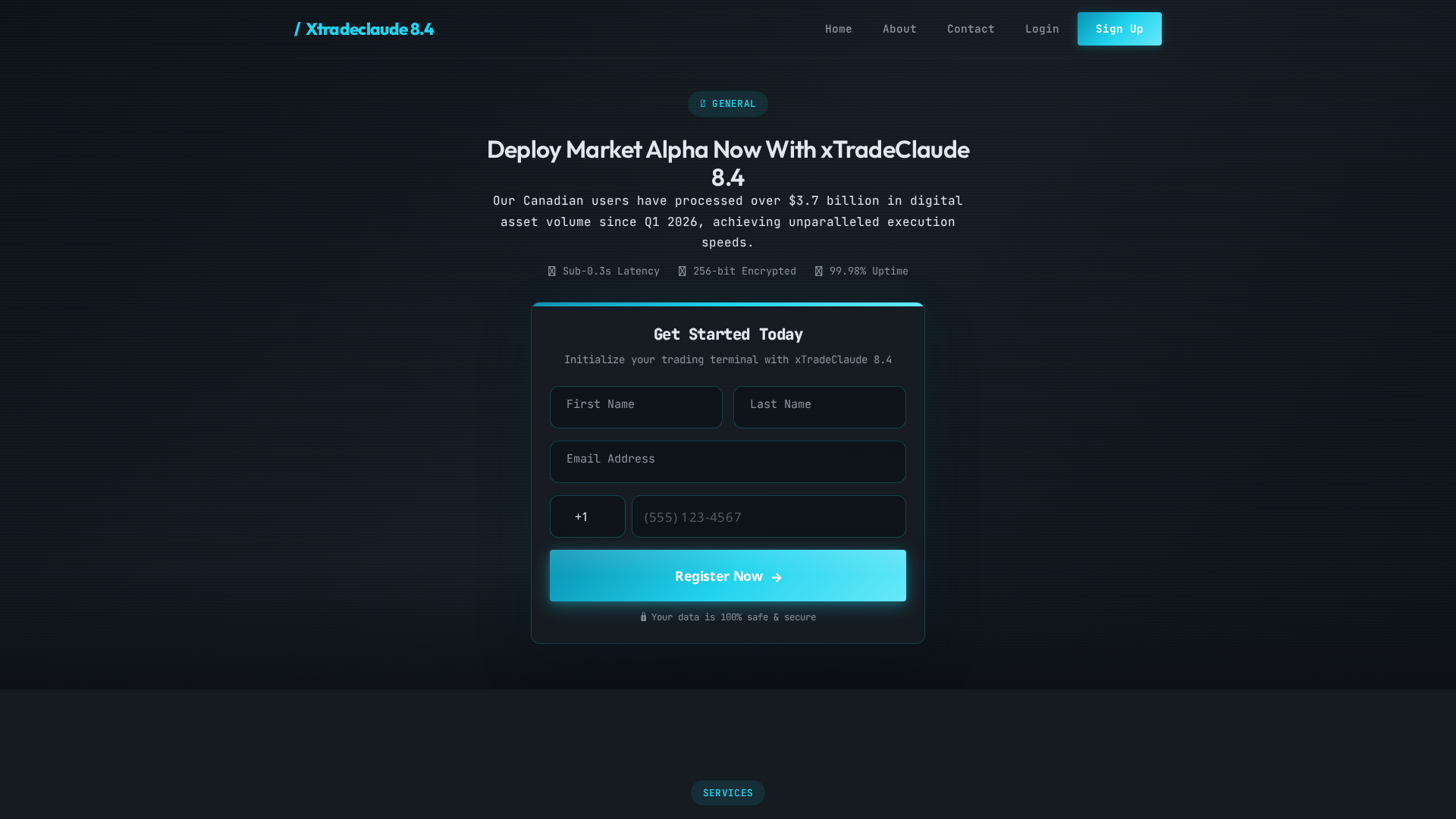 Screenshot of xtradeclaude-pro.com