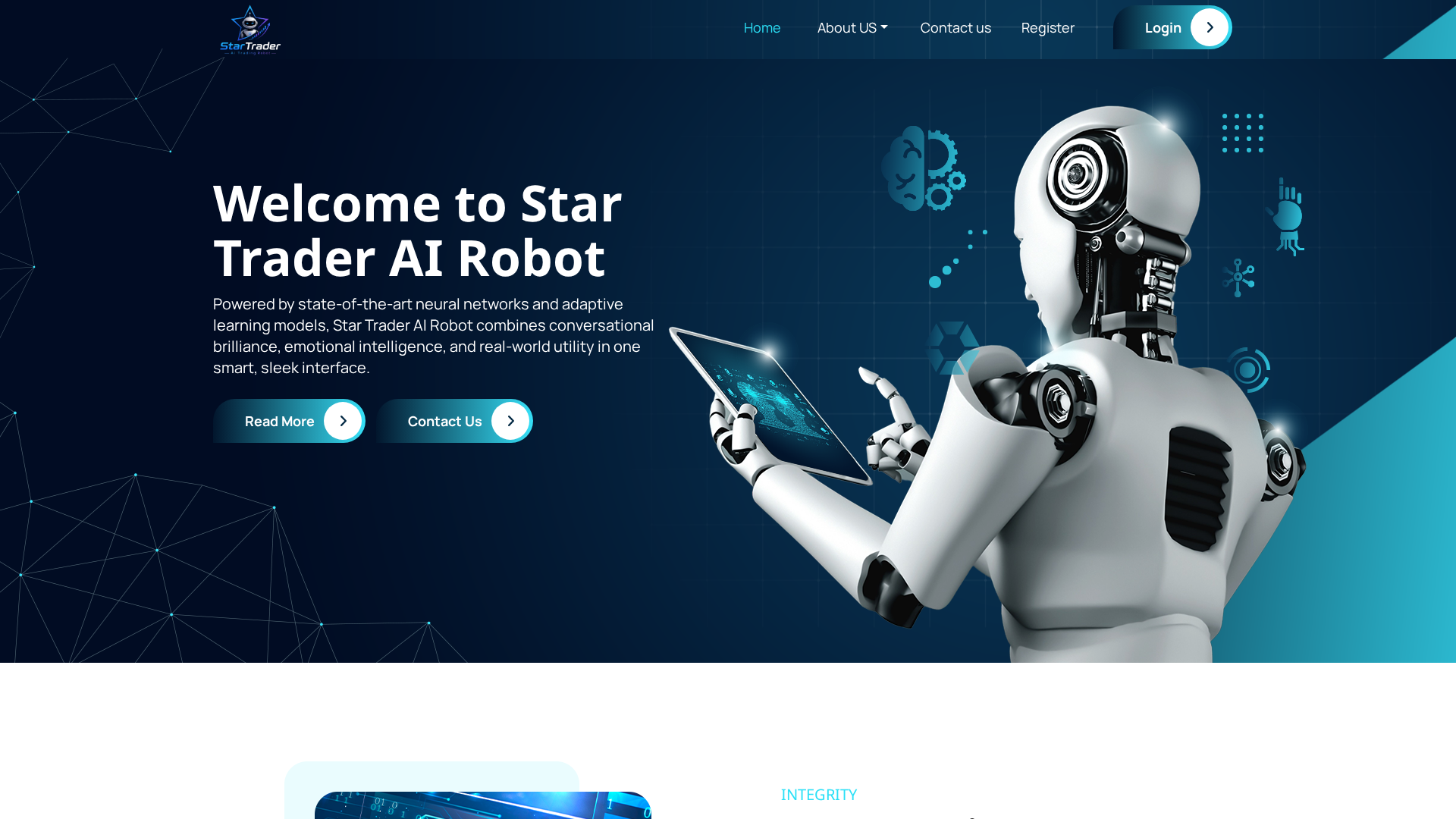 Screenshot of startraderairobot.com