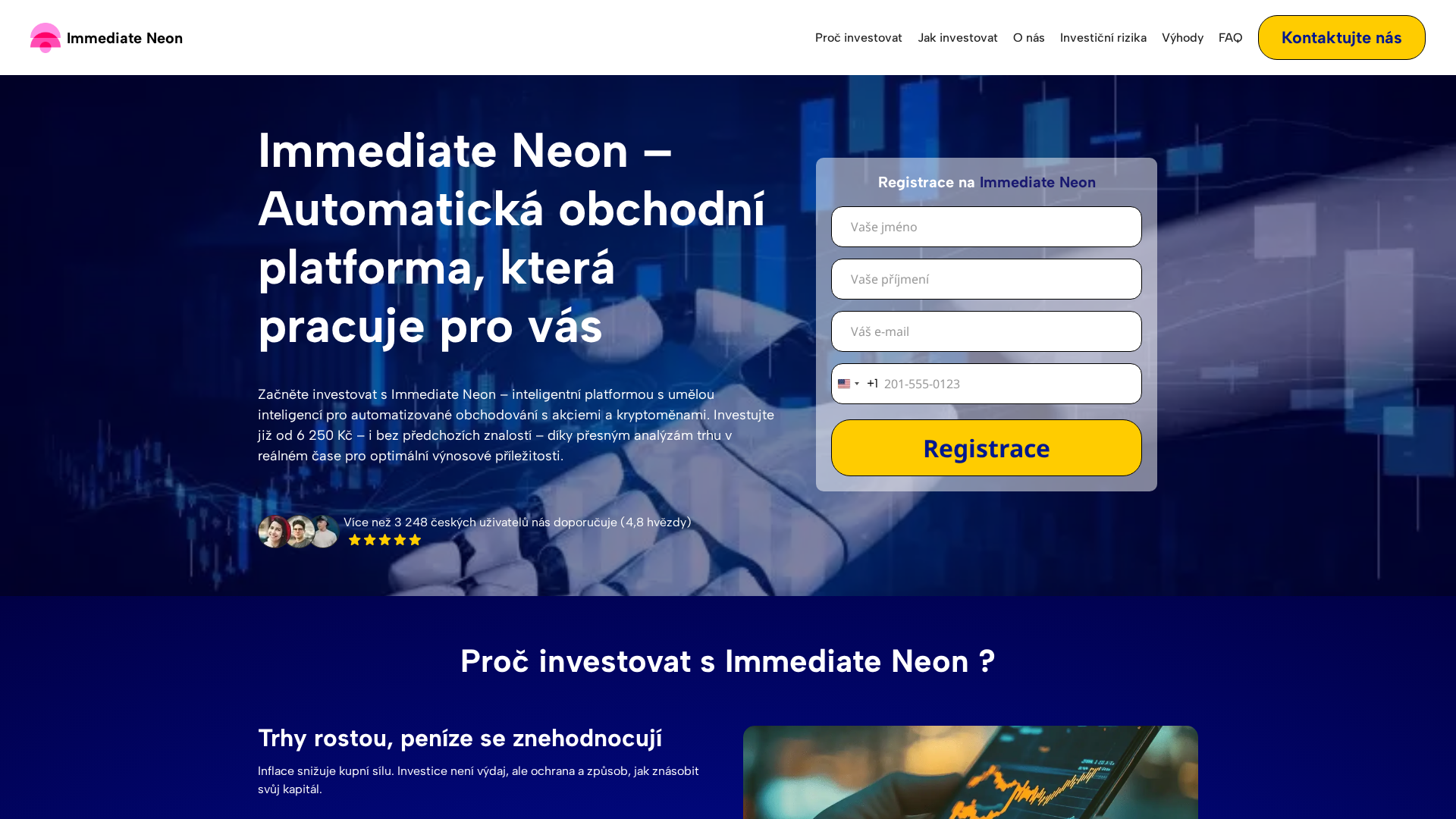 Screenshot of immediateneon-ai.com
