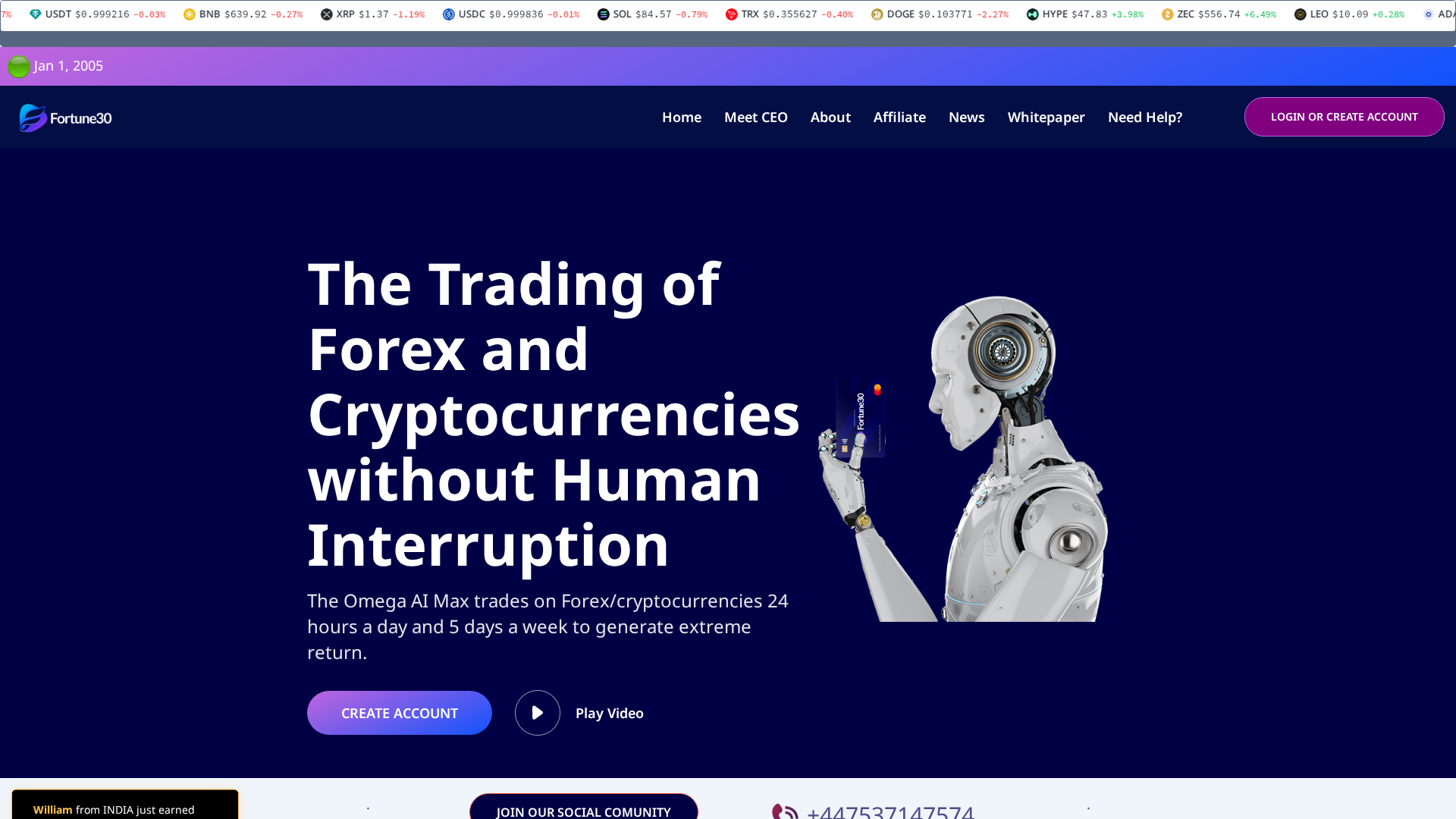 Screenshot of globalcointrade.cc
