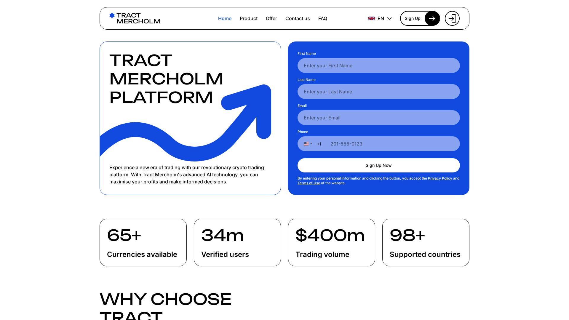 Screenshot of tract-mercholm.com