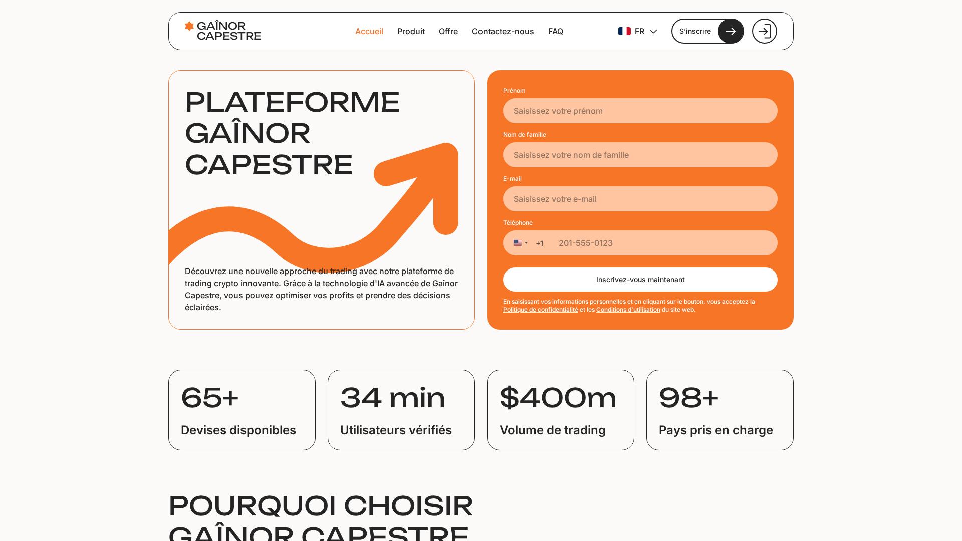 Screenshot of gainor-capestre.com