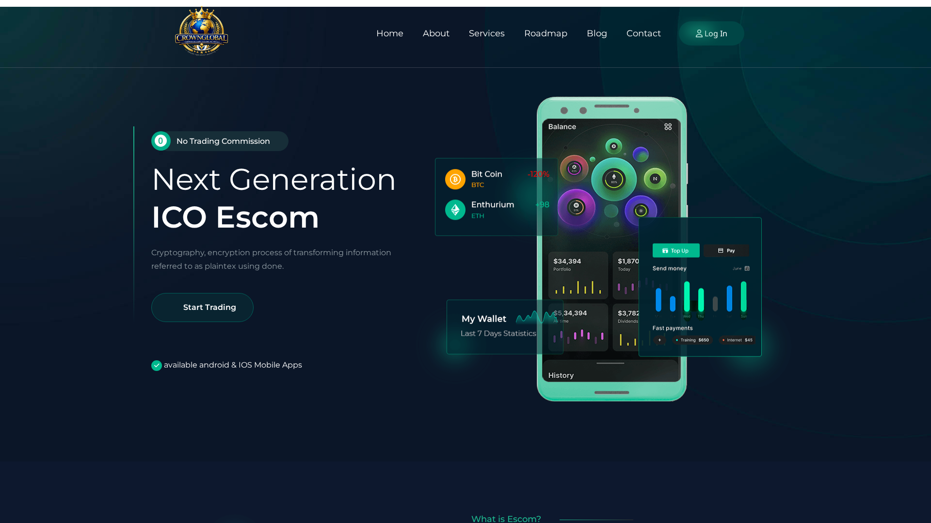 Screenshot of crownglobal.live
