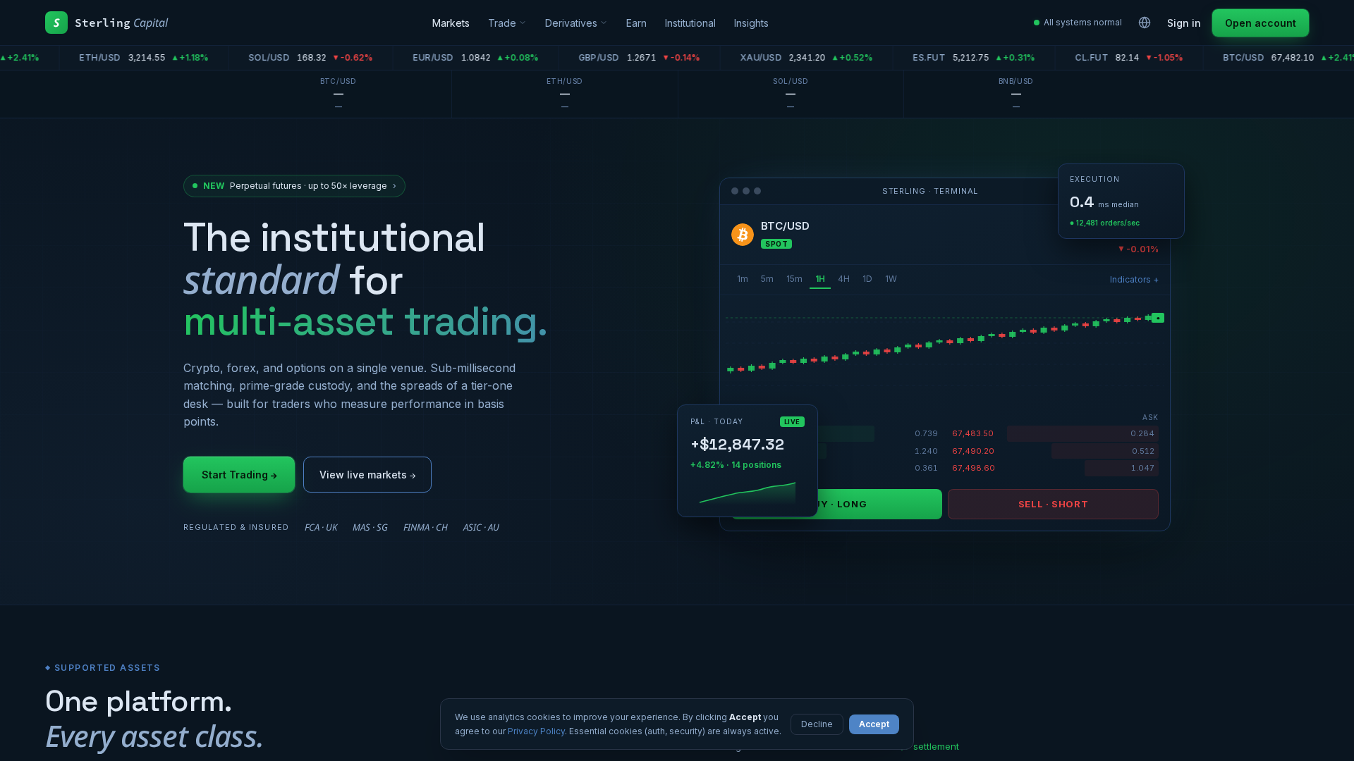 Screenshot of sterlingcapitalexchange.com