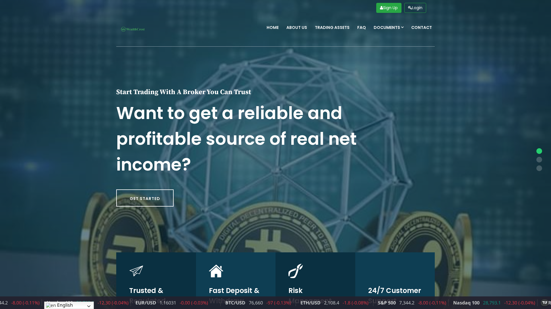 Screenshot of wealthcresttraders.net