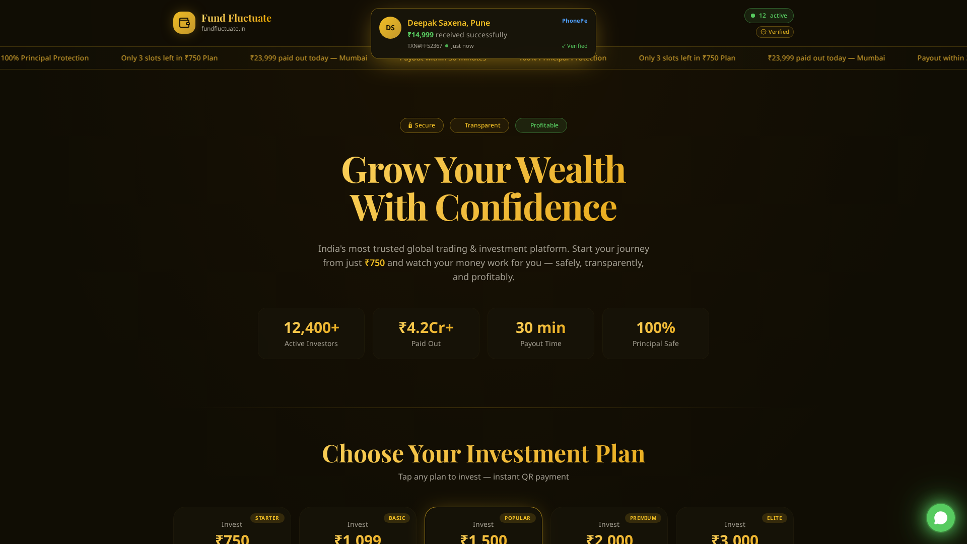 Screenshot of fundfluctuate.online