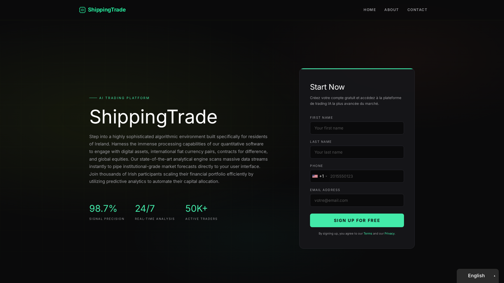 Screenshot of shippingtrade.net