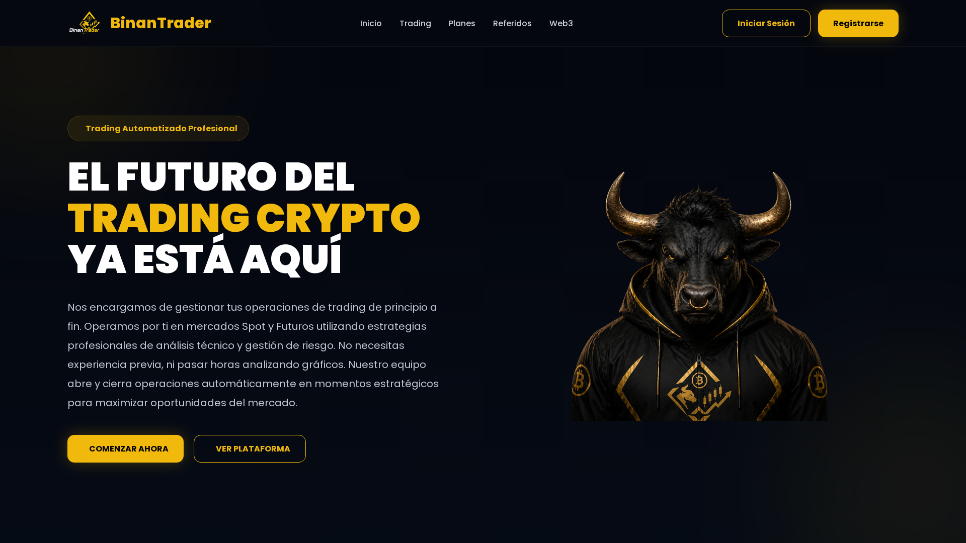 Screenshot of binantrader.net