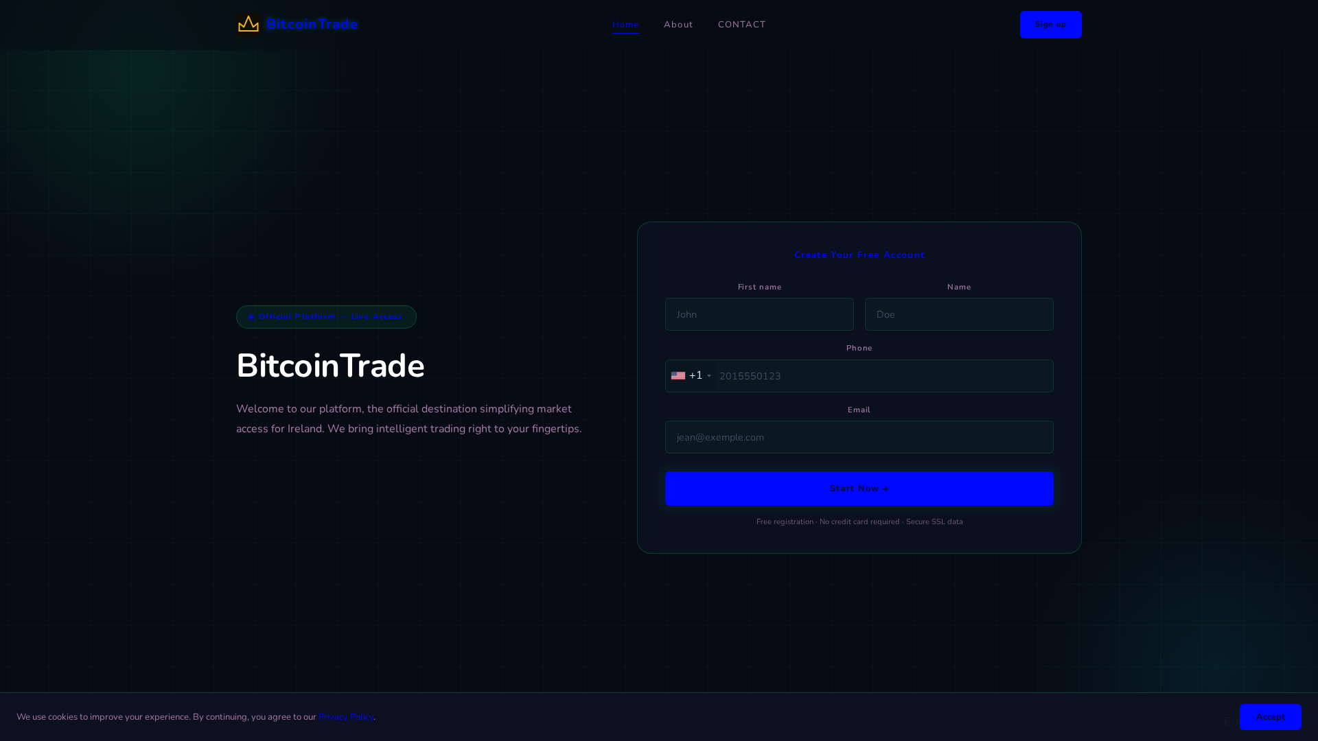 Screenshot of bitcointrade.it.com