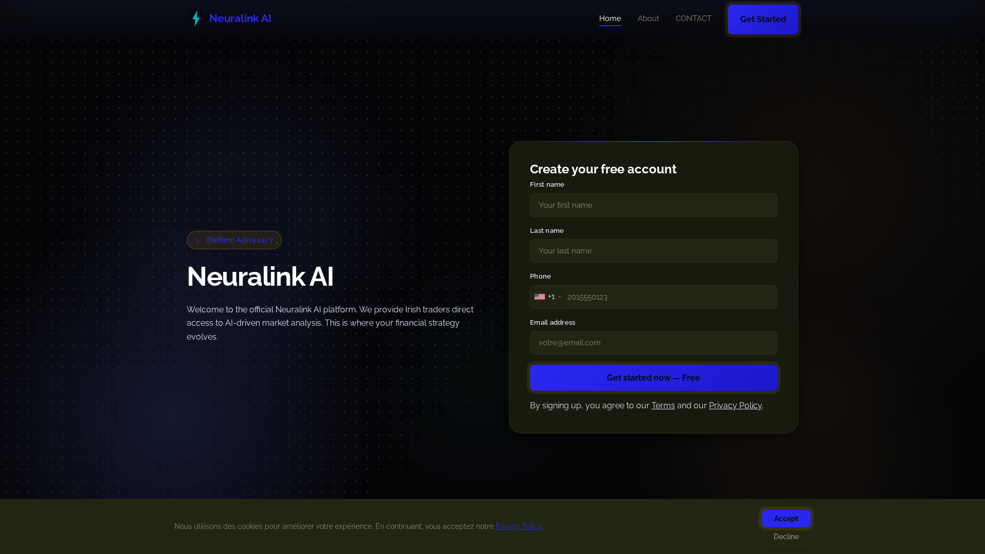 Screenshot of neuralink-ai.it.com