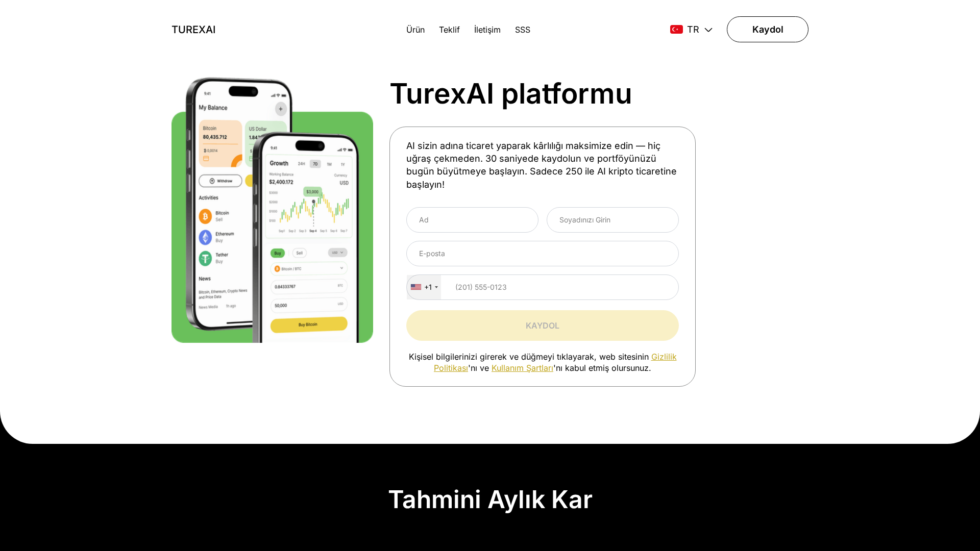 Screenshot of turexai.com