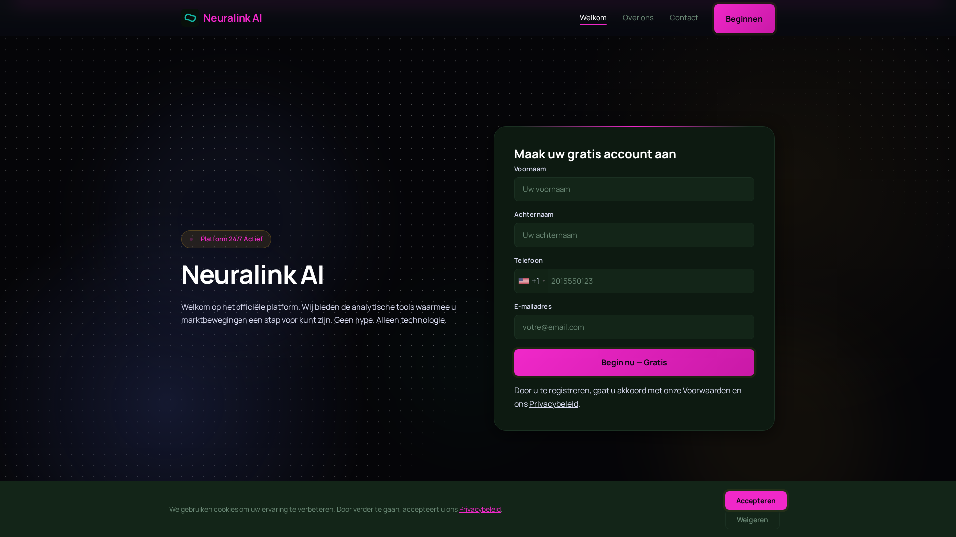 Screenshot of neuralink-ai.pro